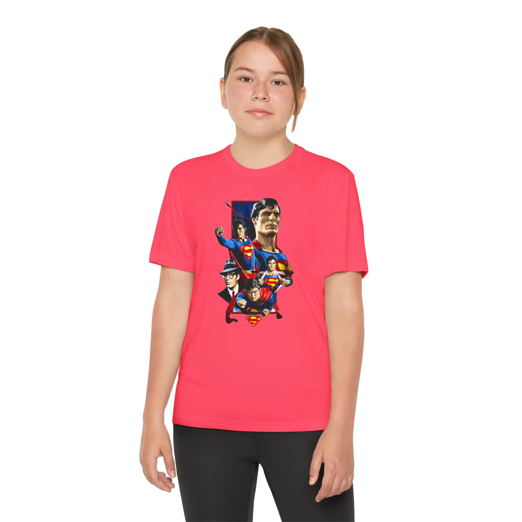 Superman Youth T-Shirt Sports Graphic Tee, Cool Athletic Shirt for Kids, Perfect for Sports Events, Team Spirit