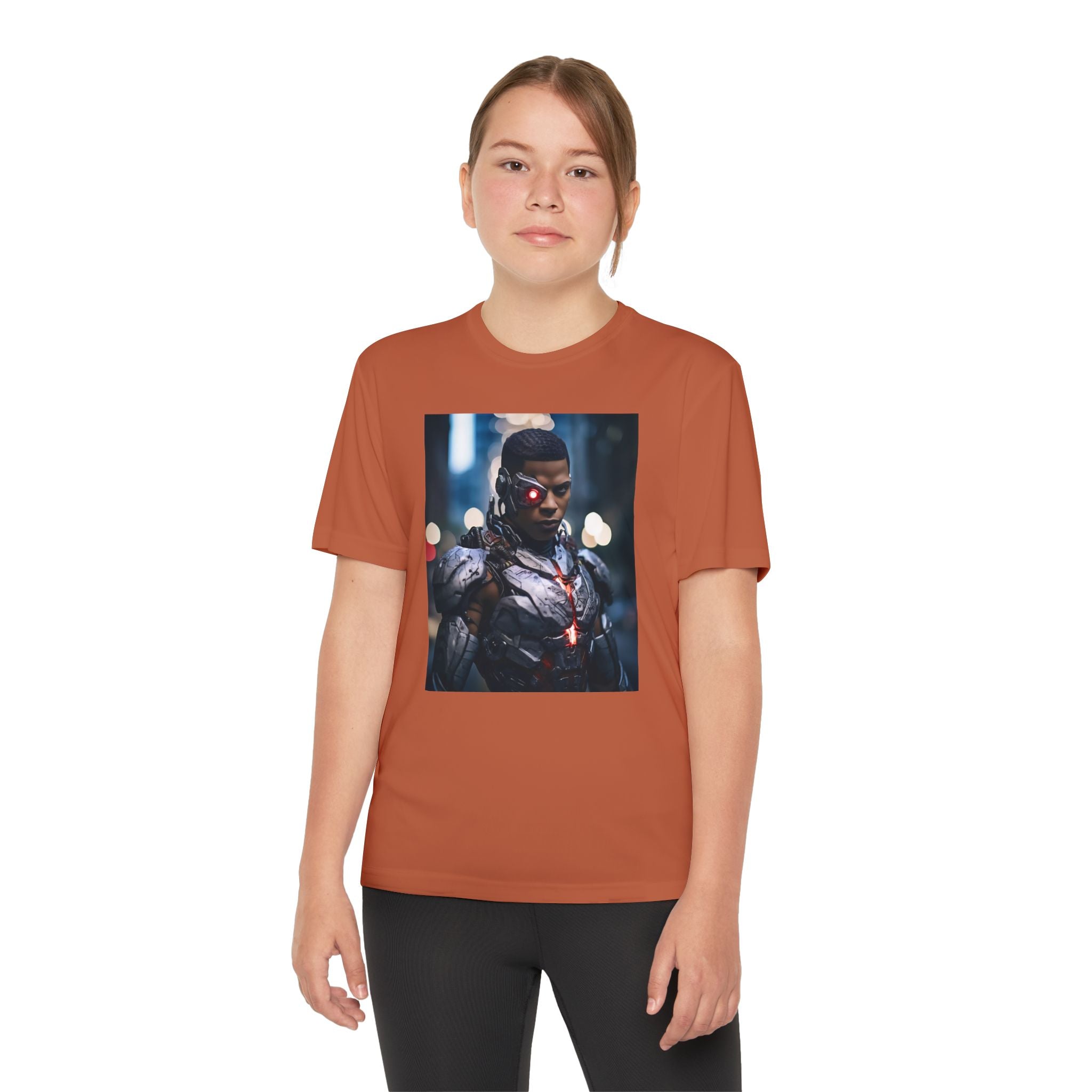 Cyborg Superhero Marvel Patriotic, Kids Graphic T-Shirt, Boys Hero Top, Girls Comic Book Clothing, Birthday