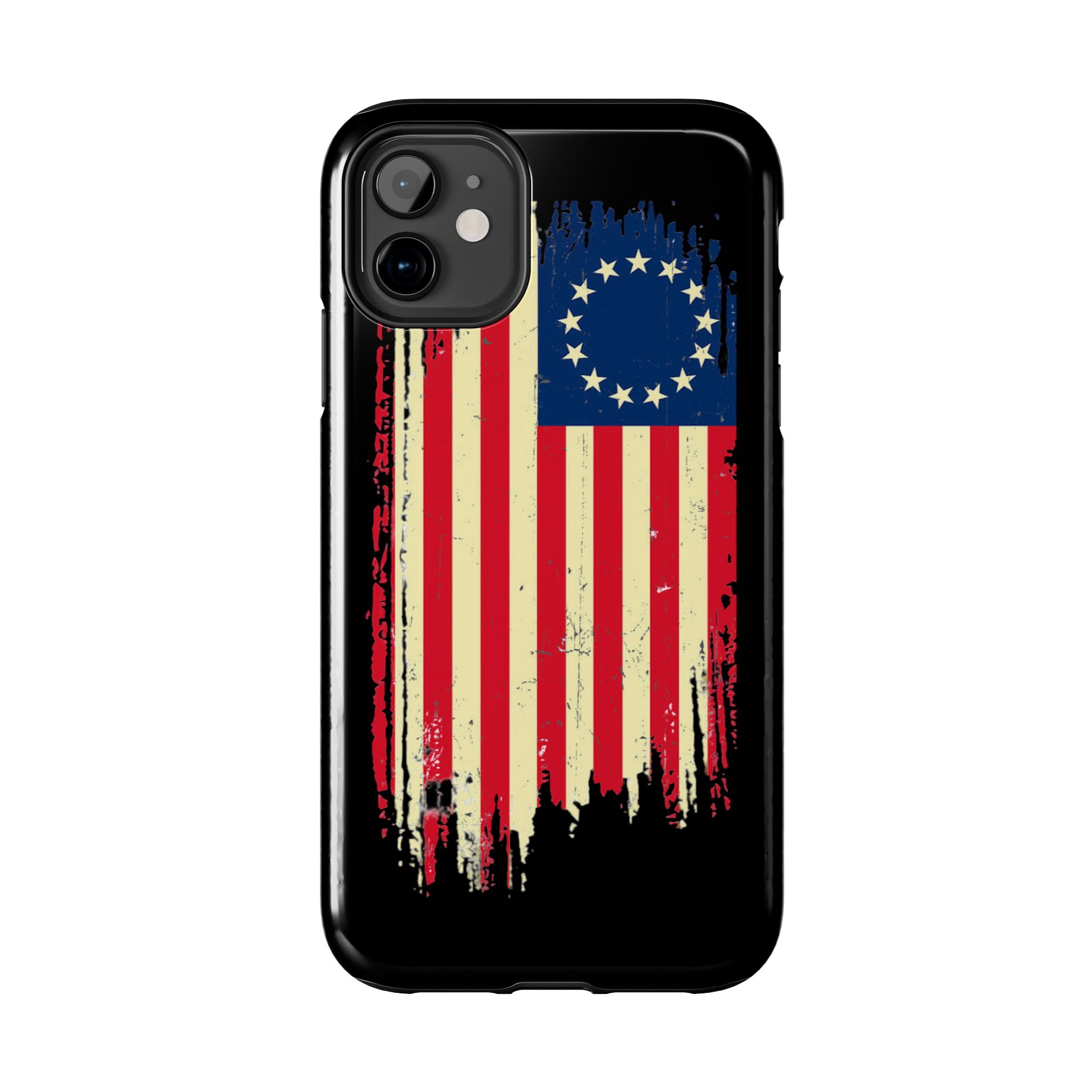 Patriotic Phone Cases with Vintage Flag Design, Tough Case for Independence Day, Memorial Day, 4th of July, Gift for Veterans, USA Pride