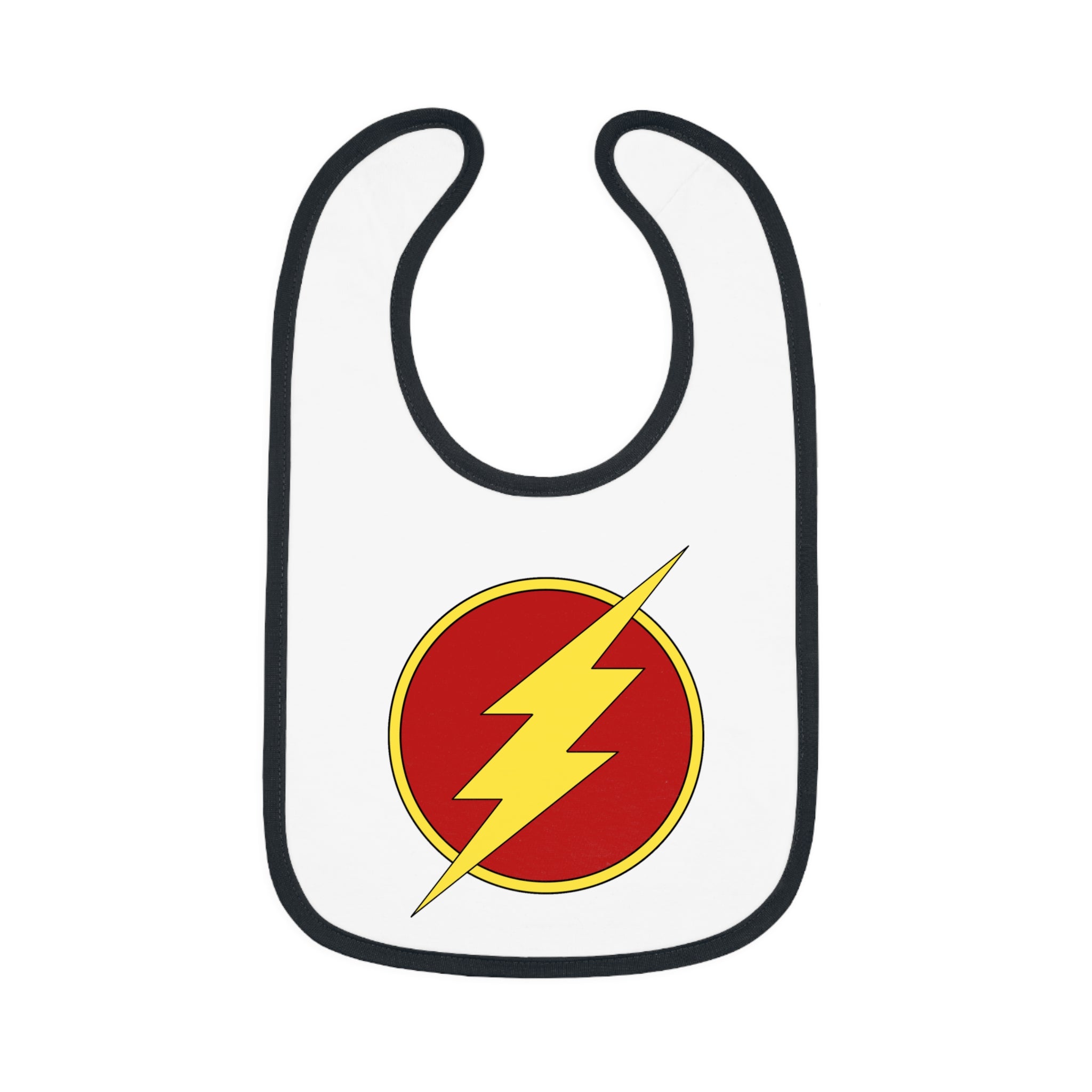 The Flash ~ Cute Baby Bib - Tiny but Mighty, Infant Feeding Bib, Baby Shower Gift, Newborn Accessories, Elephant Design, Everyday Use