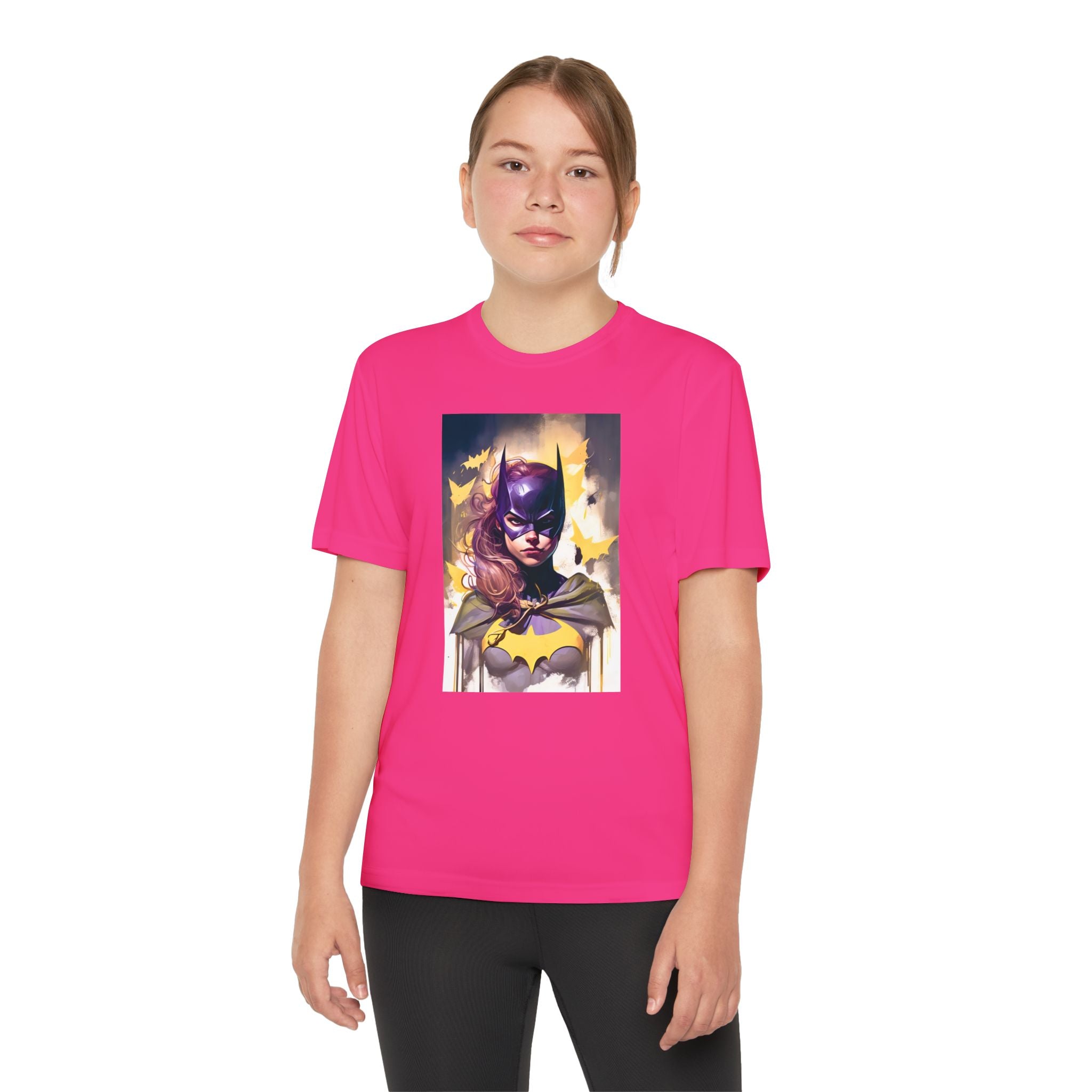 Superhero Youth T-Shirt Sports Graphic Tee, Cool Athletic Shirt for Kids