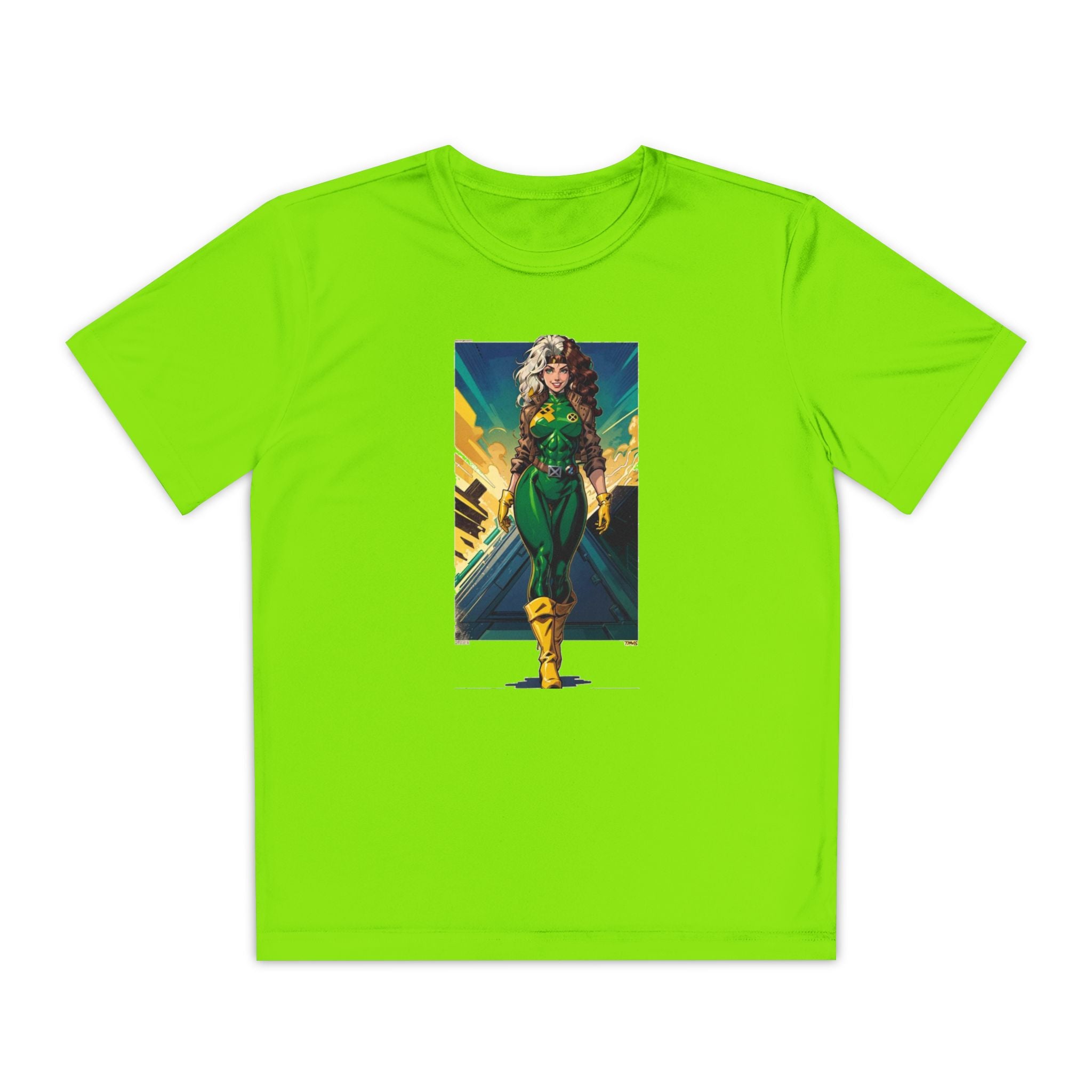 Superhero Youth T-Shirt Sports Graphic Tee, Cool Athletic Shirt for Kids