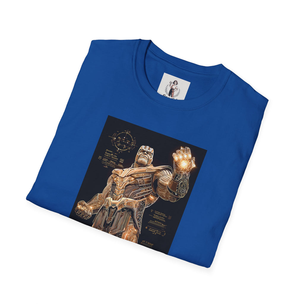 Thanos Superhero Marvel Unisex Softstyle T-Shirt, Comic Book Tee, Geeky Clothing, Cosplay Costume Top