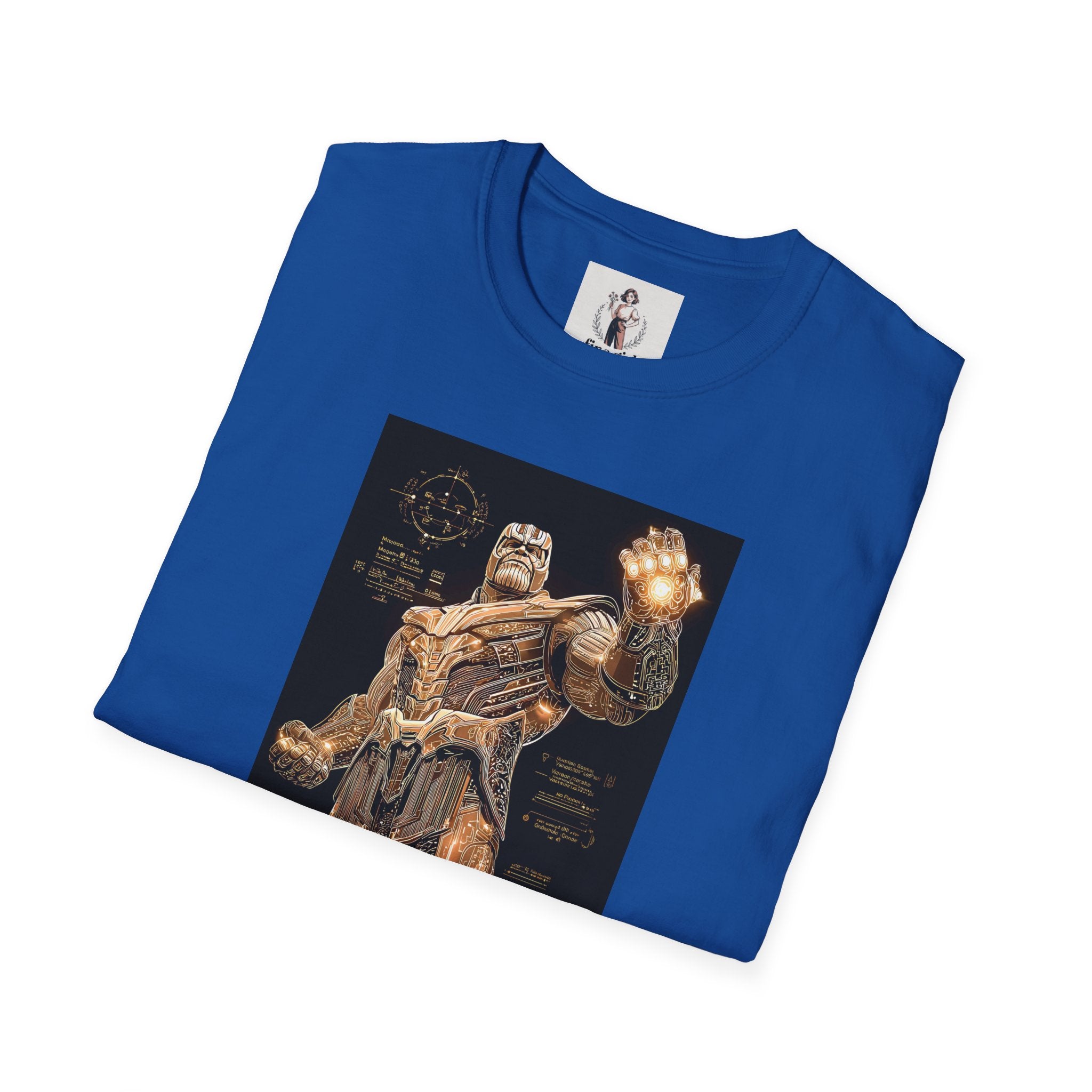 Thanos Superhero Marvel Unisex Softstyle T-Shirt, Comic Book Tee, Geeky Clothing, Cosplay Costume Top