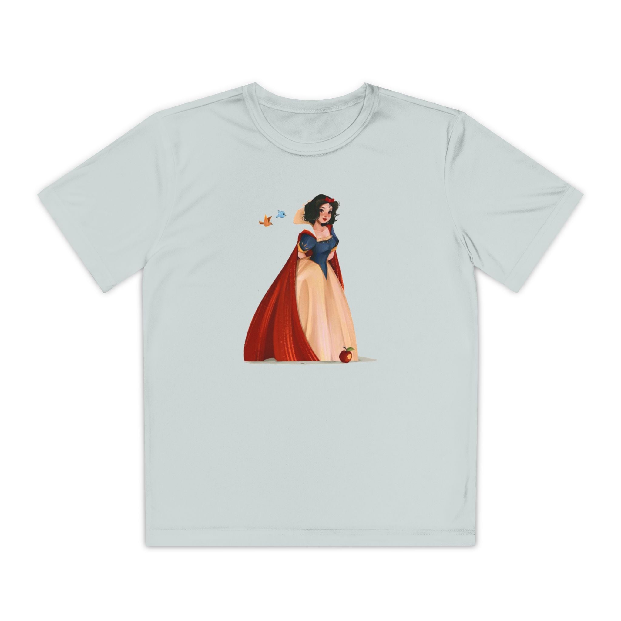 Snow White Youth T-Shirt Sports Graphic Tee, Cool Athletic Shirt for Kids, Perfect for Sports Events, Team Spirit