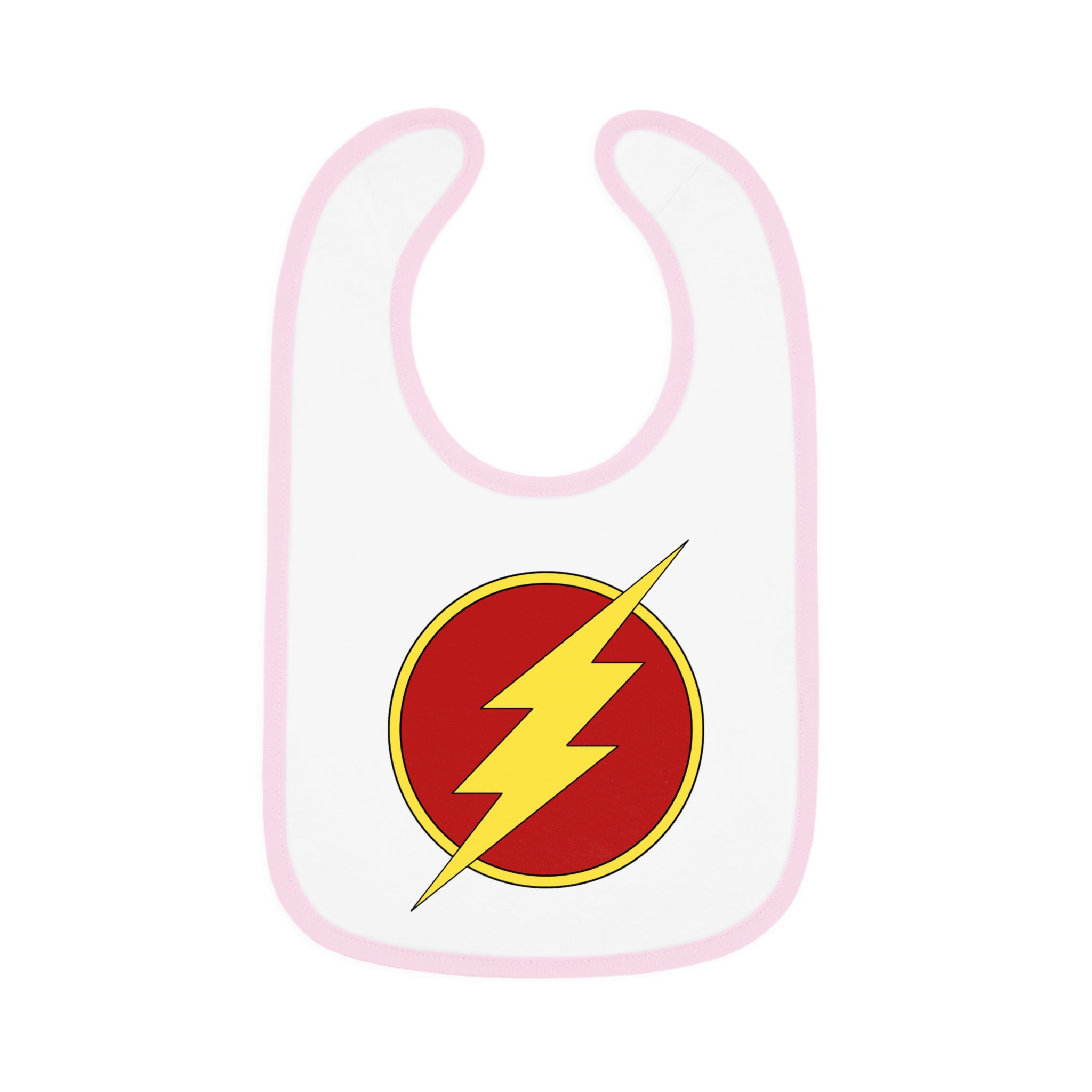 The Flash ~ Cute Baby Bib - Tiny but Mighty, Infant Feeding Bib, Baby Shower Gift, Newborn Accessories, Elephant Design, Everyday Use