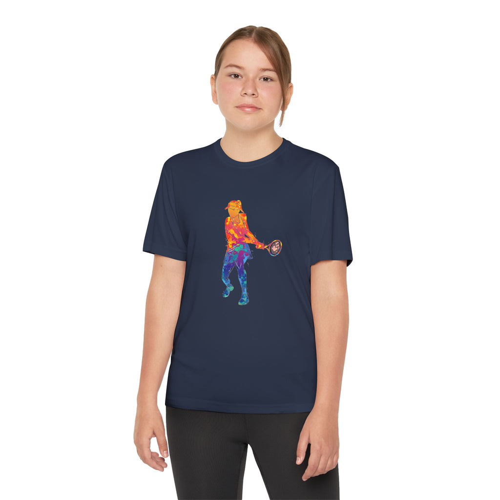 Tennis Youth Sports Graphic Tee, Cool Athletic Shirt for Kids, Perfect for Sports Events, Team Spirit, Birthday Gift, Summer Activities