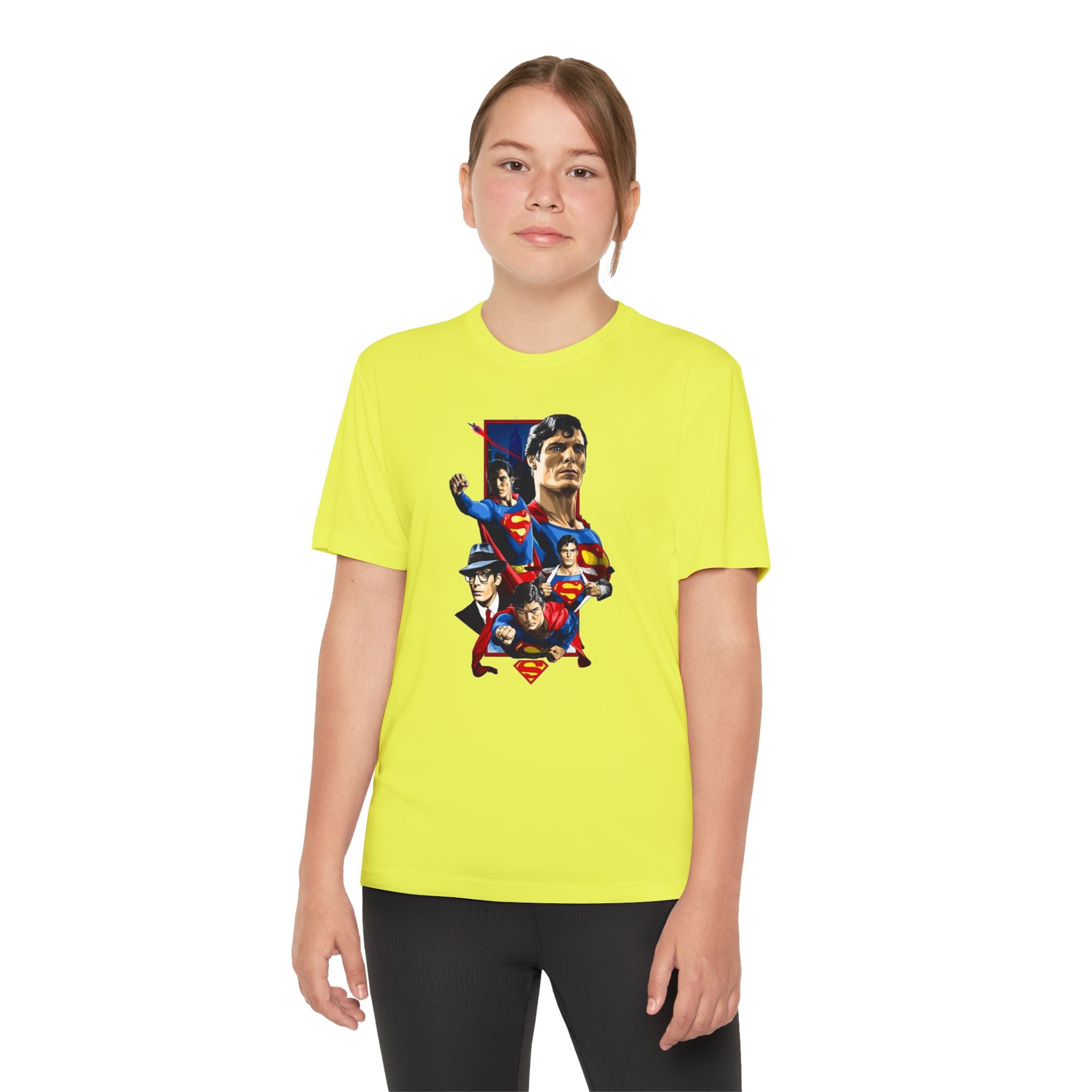 Superman Youth T-Shirt Sports Graphic Tee, Cool Athletic Shirt for Kids, Perfect for Sports Events, Team Spirit