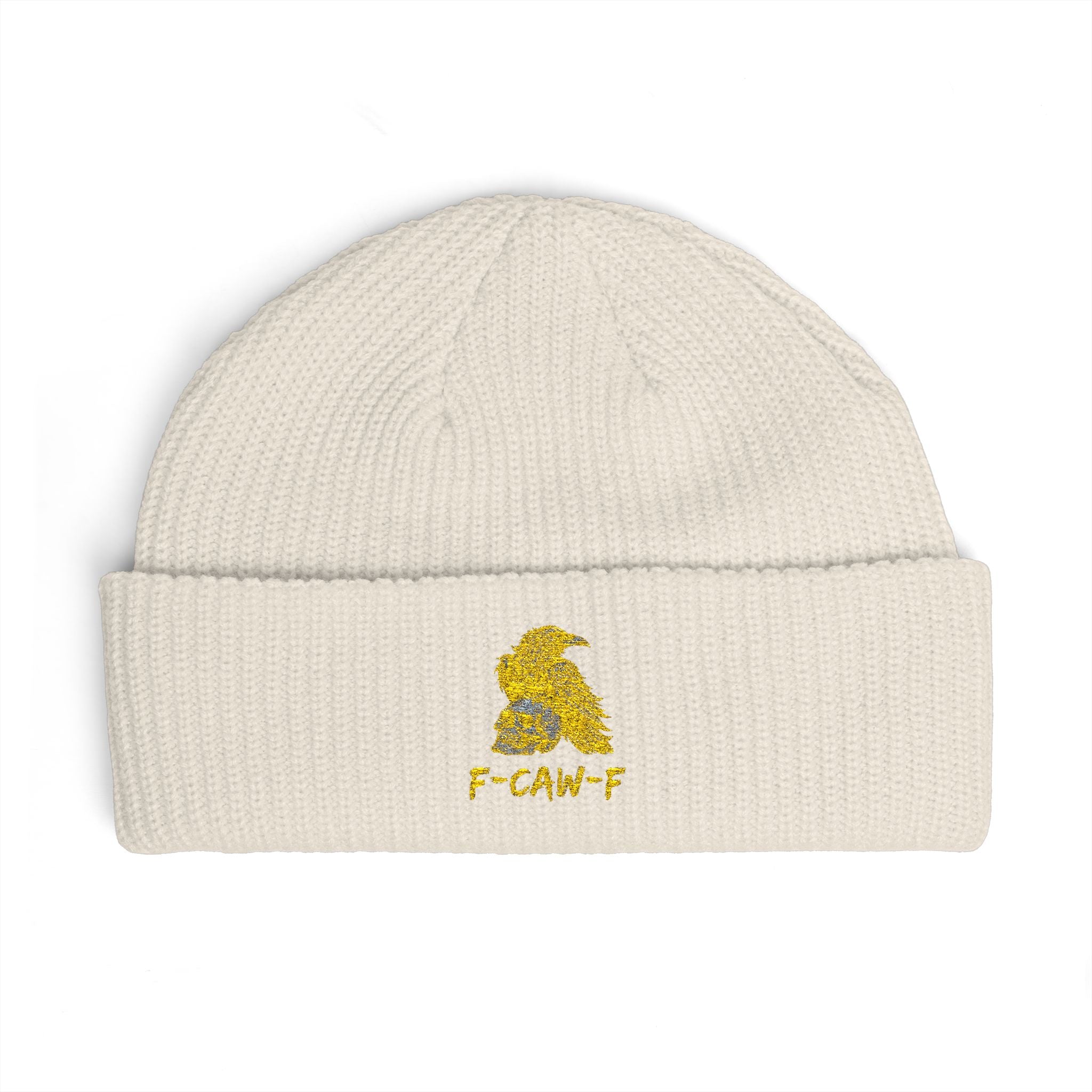 F-CAW-F Beanie Hat - Knit Winter Cap, Warm Headwear, Cozy Skull Cap, Cute Slouchy Beanie, Stylish Knit Beanie