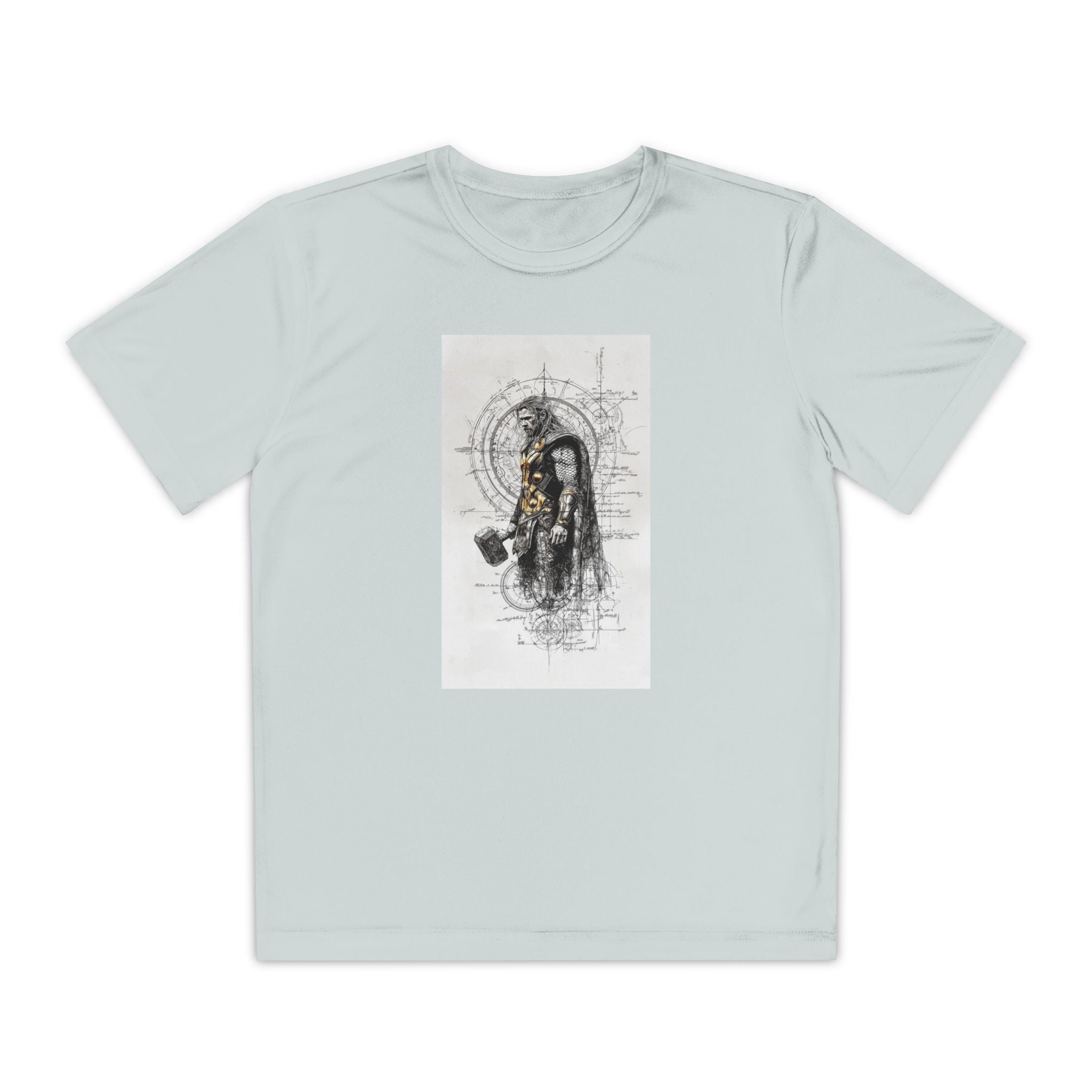 Superhero Youth T-Shirt Sports Graphic Tee, Cool Athletic Shirt for Kids