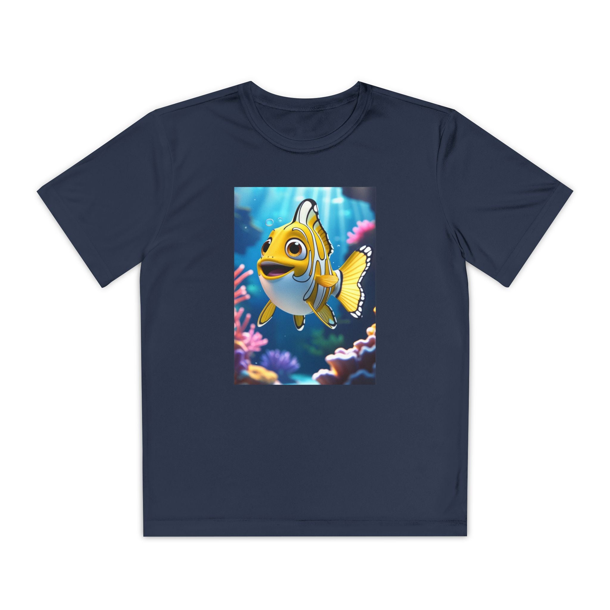 Nemo Fish Ocean Youth T-Shirt - Underwater Kids Tee, Finding Nemo Shirt, Beach Vacation Clothing, Ocean Lover Gift, Fish Theme Top