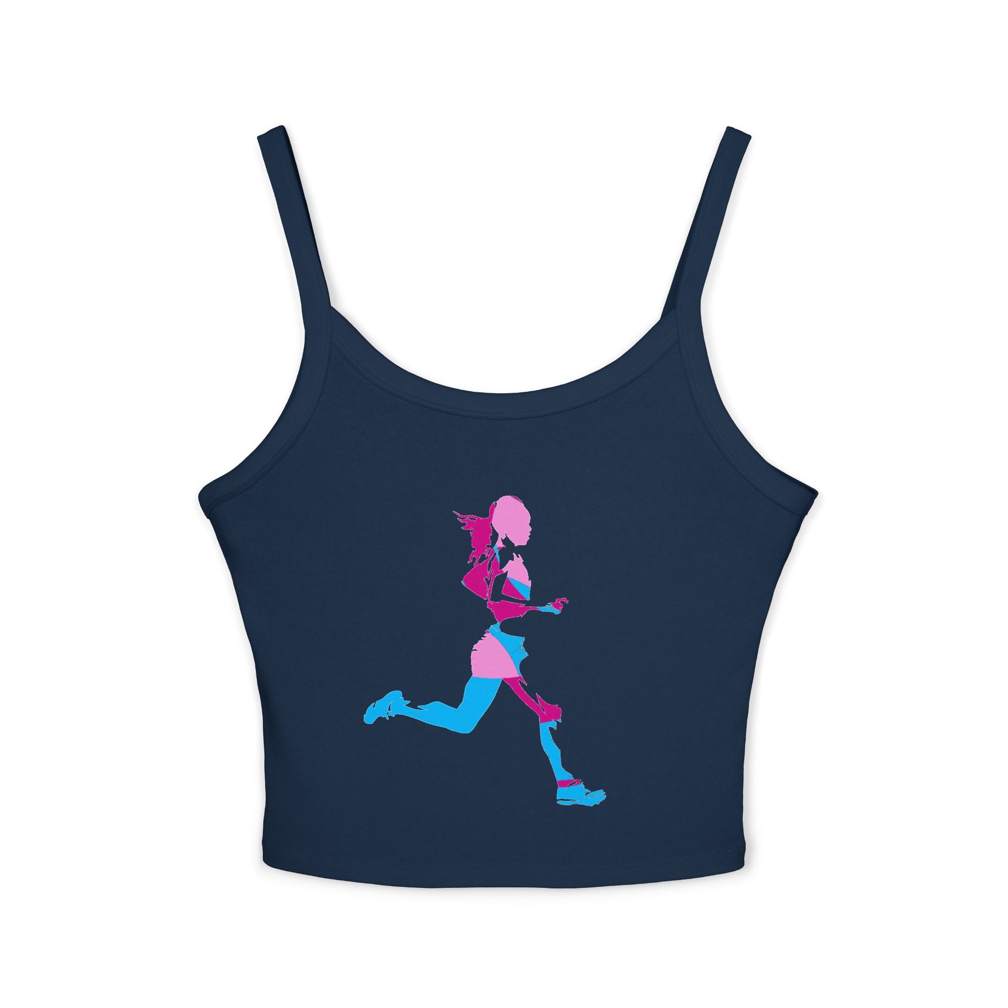 Running Woman Tank Top, Athletic Workout Top, Fitness Sleeveless Shirt, Jogging Muscle Tee, Exercise Gym Cami