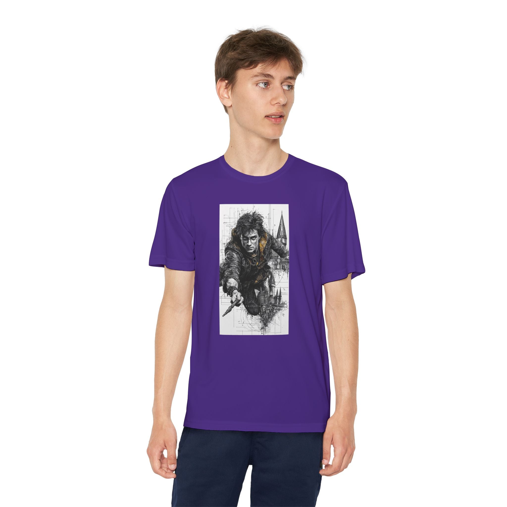 Youth Competitor Tee - Harry Potter, Wizard School Shirt, Magical Kids Top, Hogwarts Fan Gift, Sorcerer's Stone T-Shirt