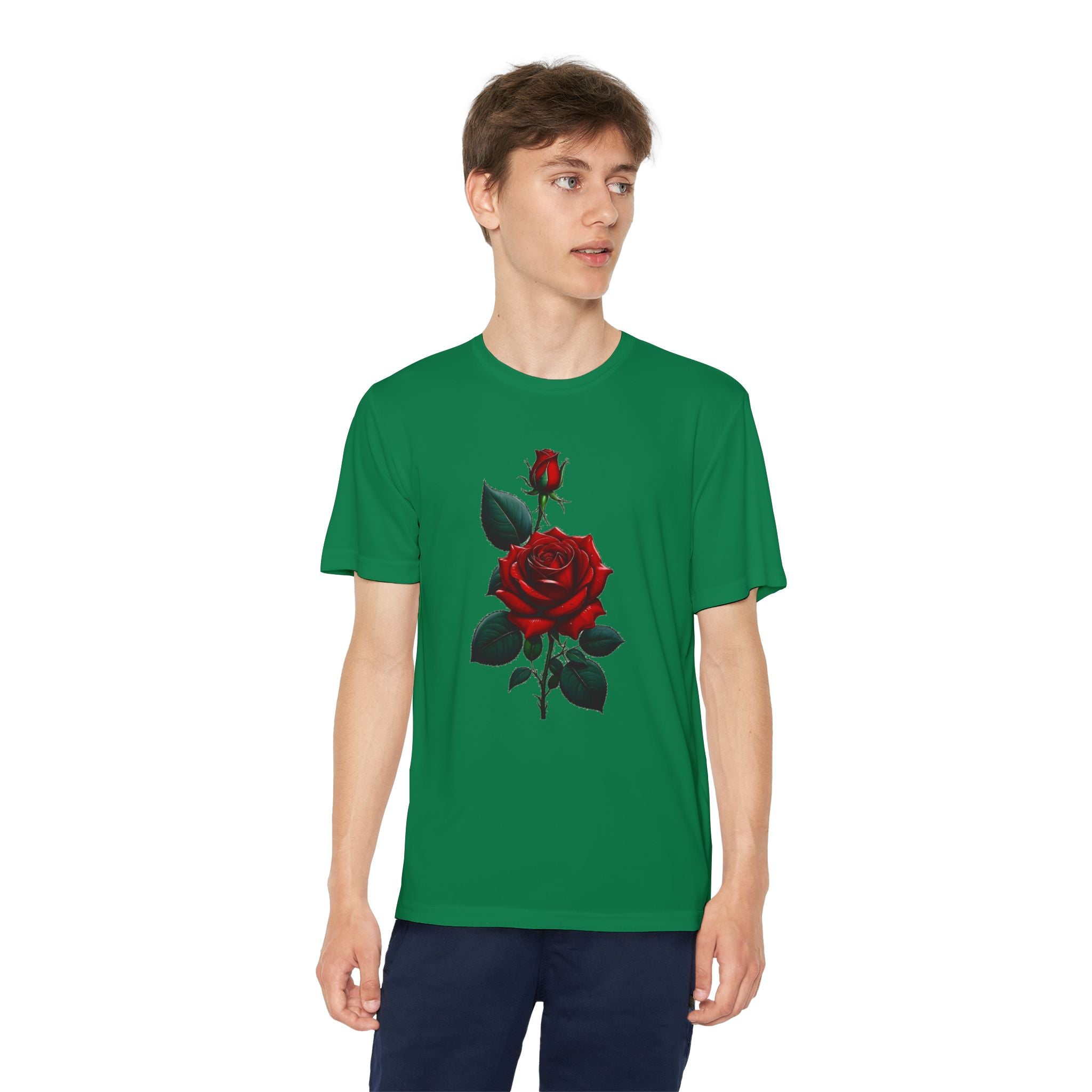 Flower Youth Tshirt, Girls Floral Tee, Kids Spring Shirt, Children's Botanical Top, Teen Blossom T-Shirt
