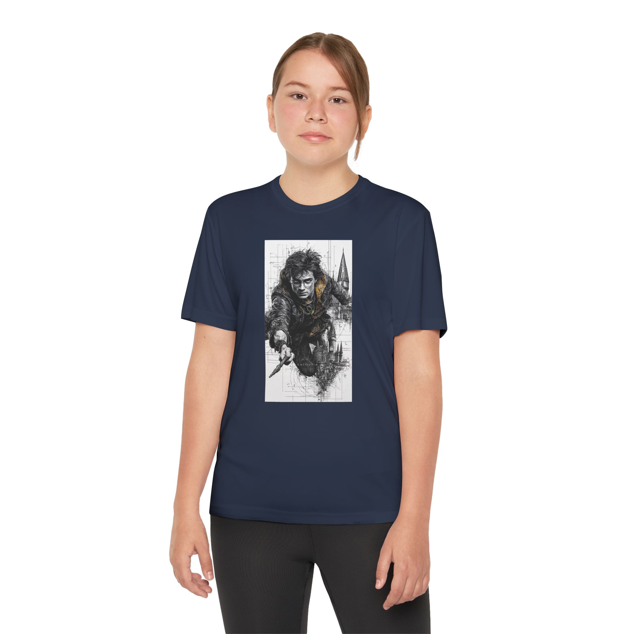 Youth Competitor Tee - Harry Potter, Wizard School Shirt, Magical Kids Top, Hogwarts Fan Gift, Sorcerer's Stone T-Shirt