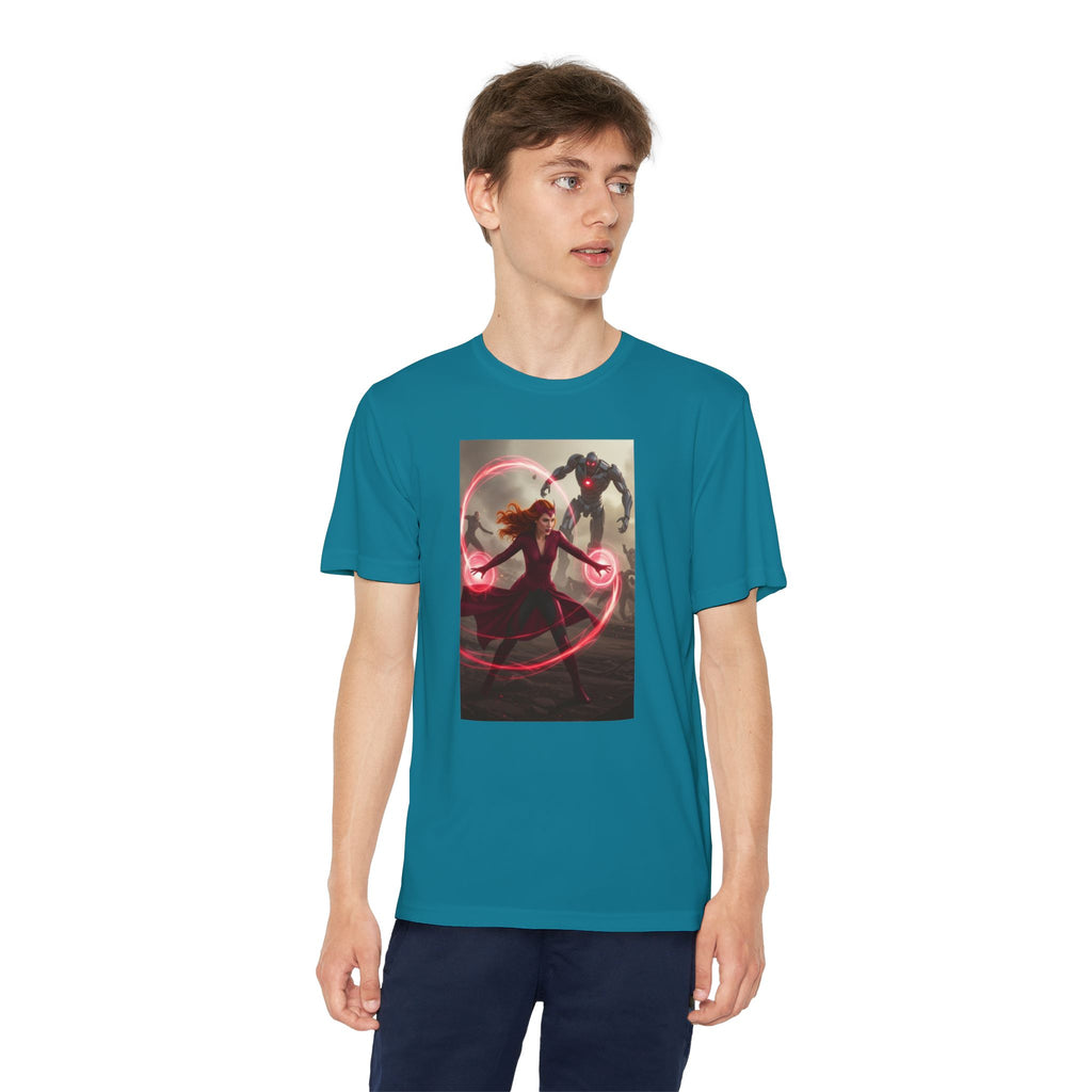 Superhero Youth T-Shirt Sports Graphic Tee, Cool Athletic Shirt for Kids