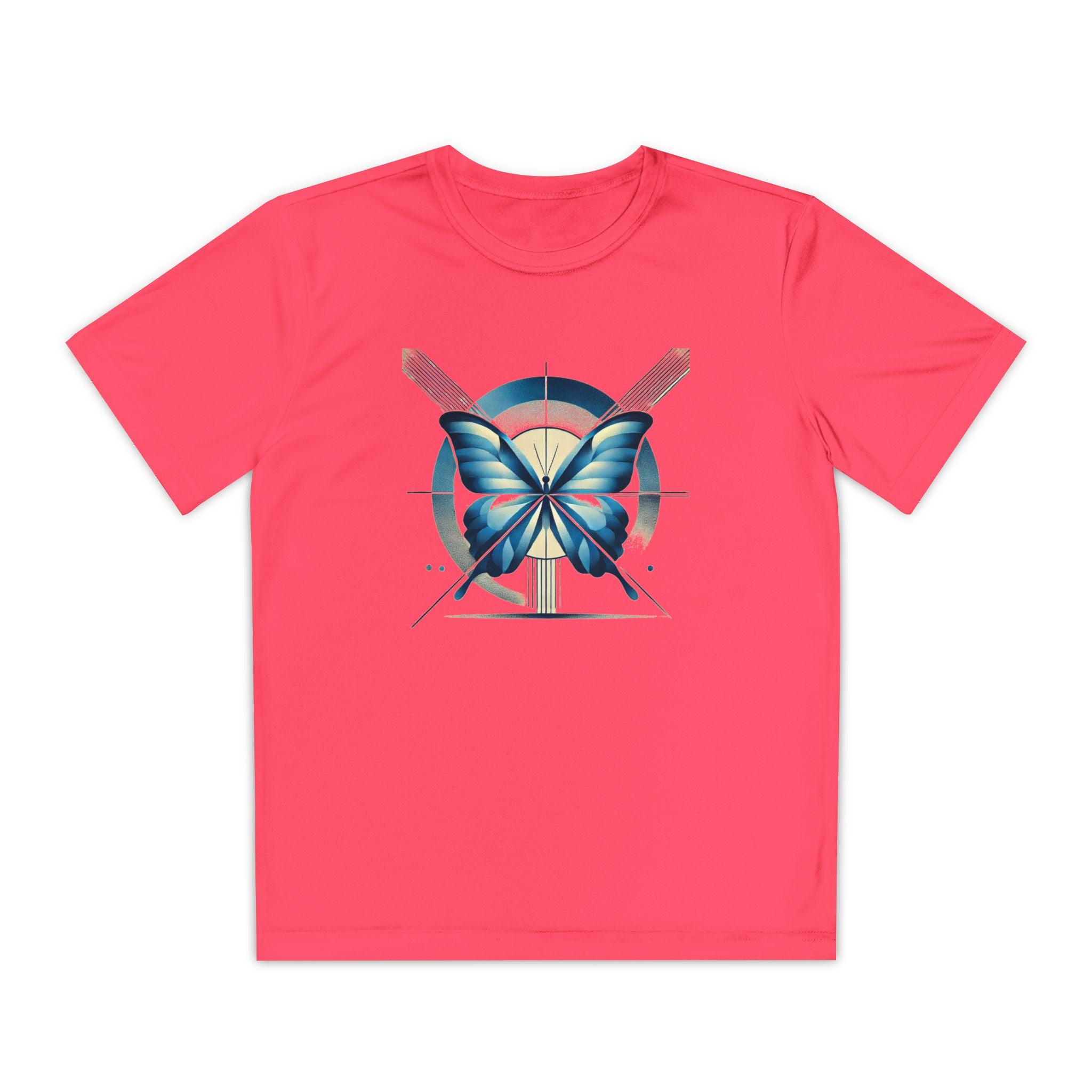 Butterffy Youth T-Shirt Sports Graphic Tee, Cool Athletic Shirt for Kids, Perfect for Sports Events, Team Spirit