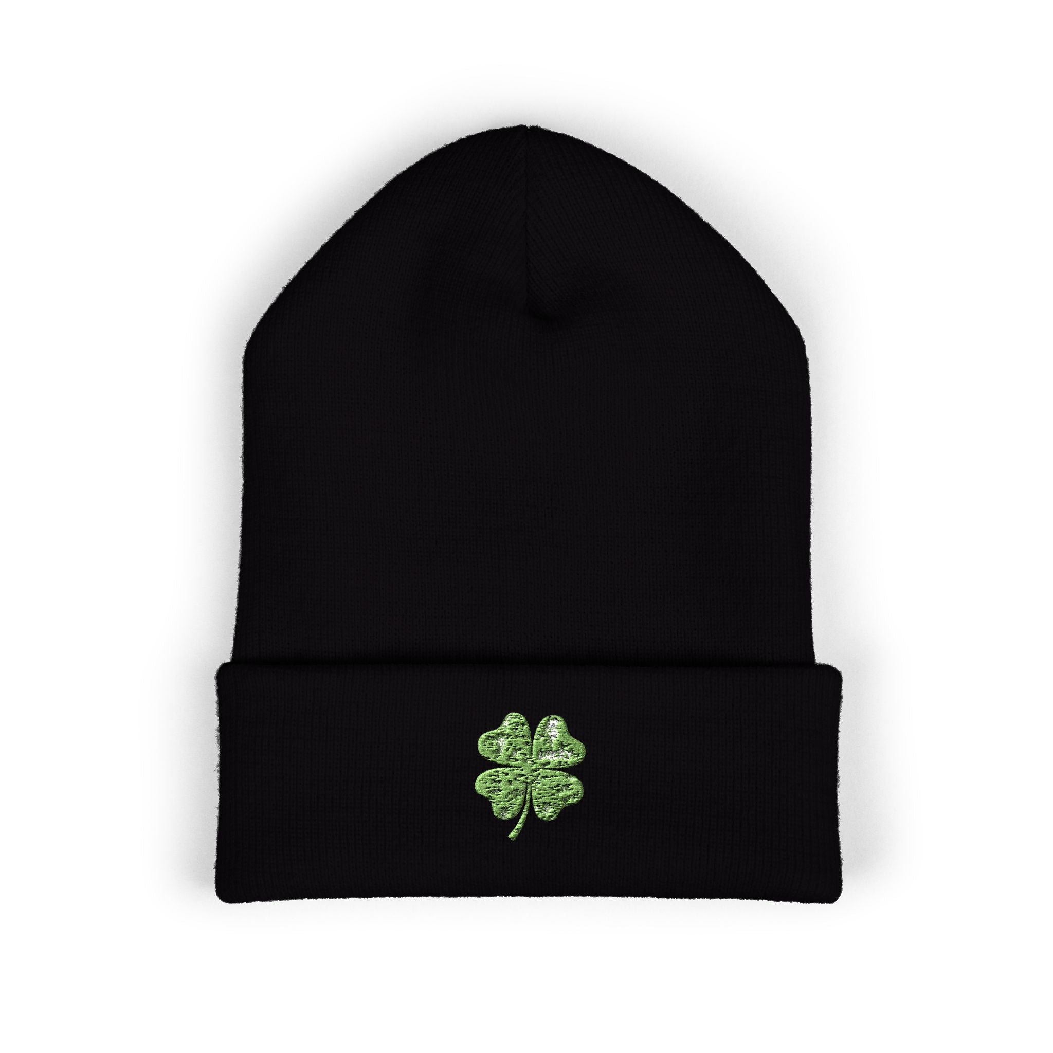 St. Patrick's Day 4-Leaf Clover Embroidered Beanie