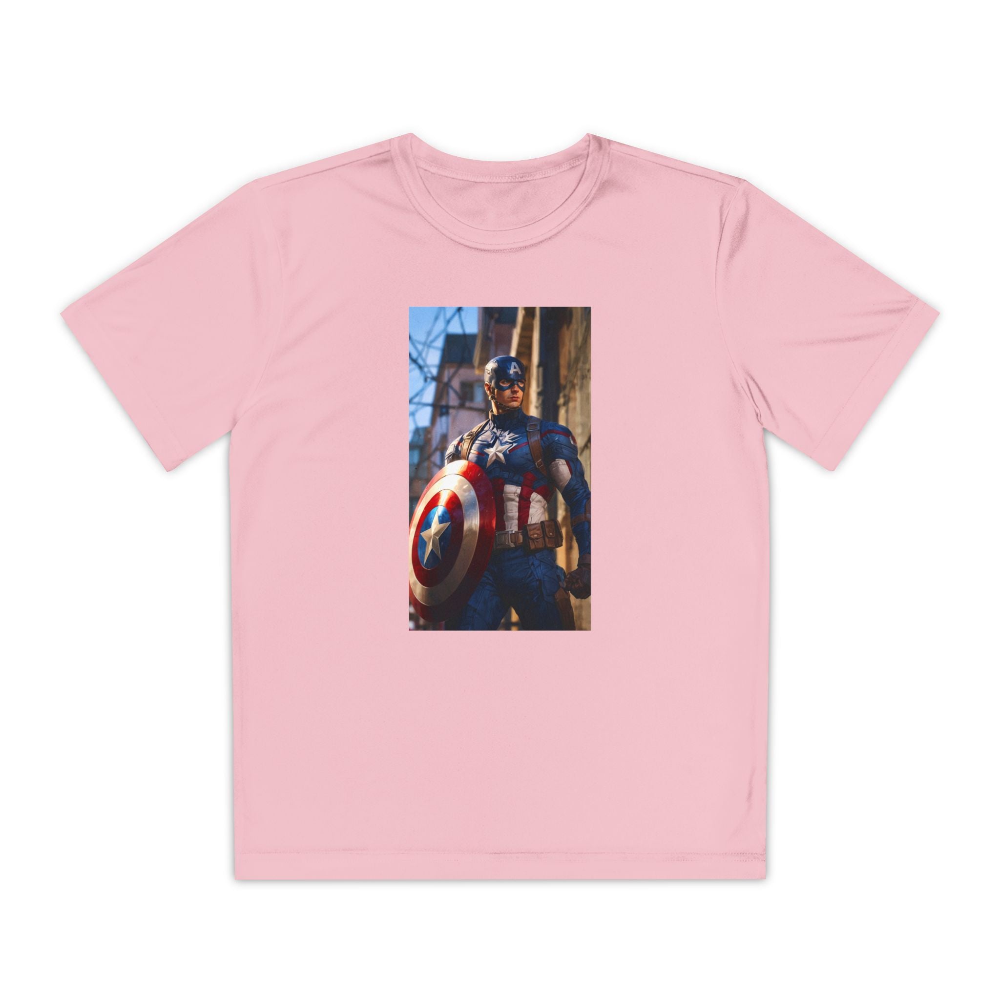 Captain America Superhero Marvel Patriotic, Kids Graphic T-Shirt, Boys Hero Top, Girls Comic Book Clothing, Birthday