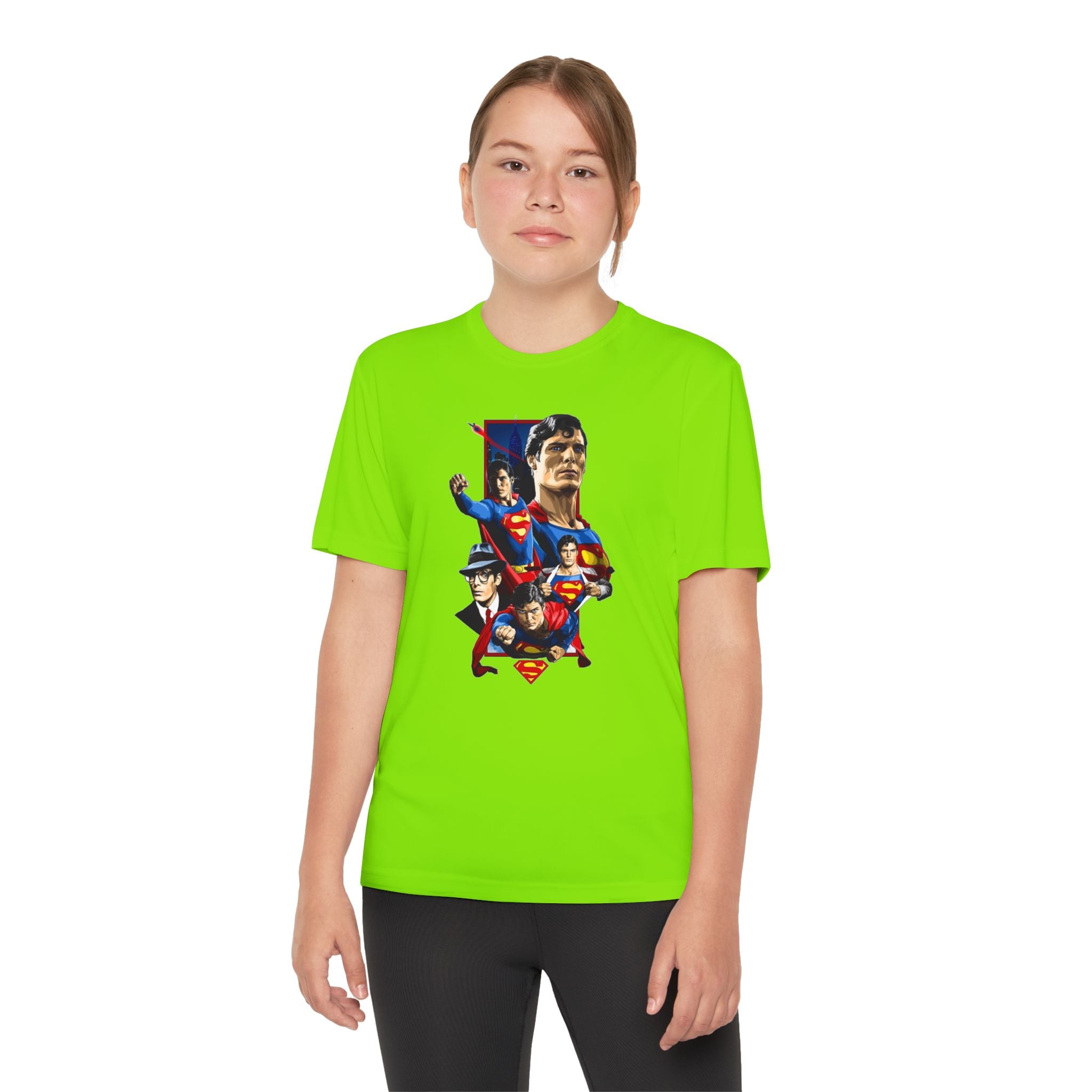 Superman Youth T-Shirt Sports Graphic Tee, Cool Athletic Shirt for Kids, Perfect for Sports Events, Team Spirit
