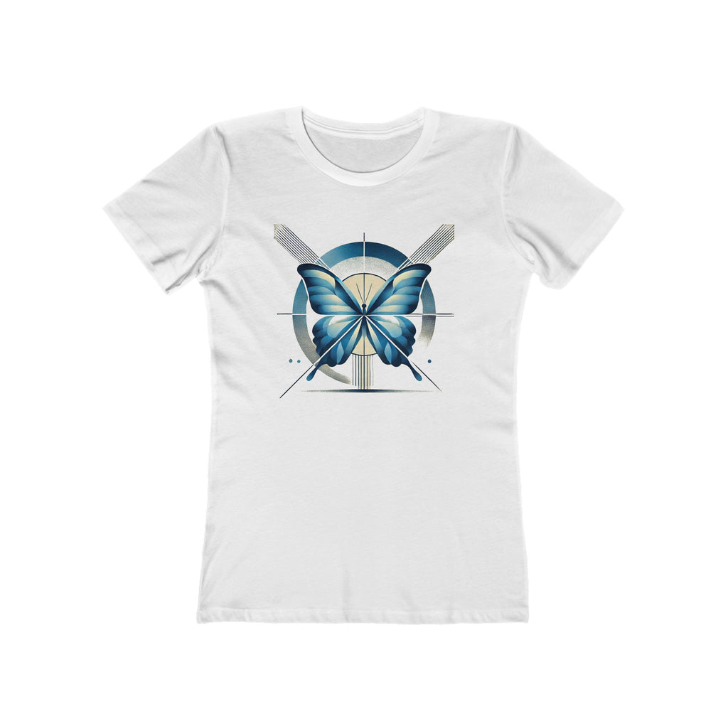 Butterffy Chic Women's Boyfriend Tee, Casual Outfits, Gift for Her, Weekend Wear, Trendy Style, Everyday Comfort
