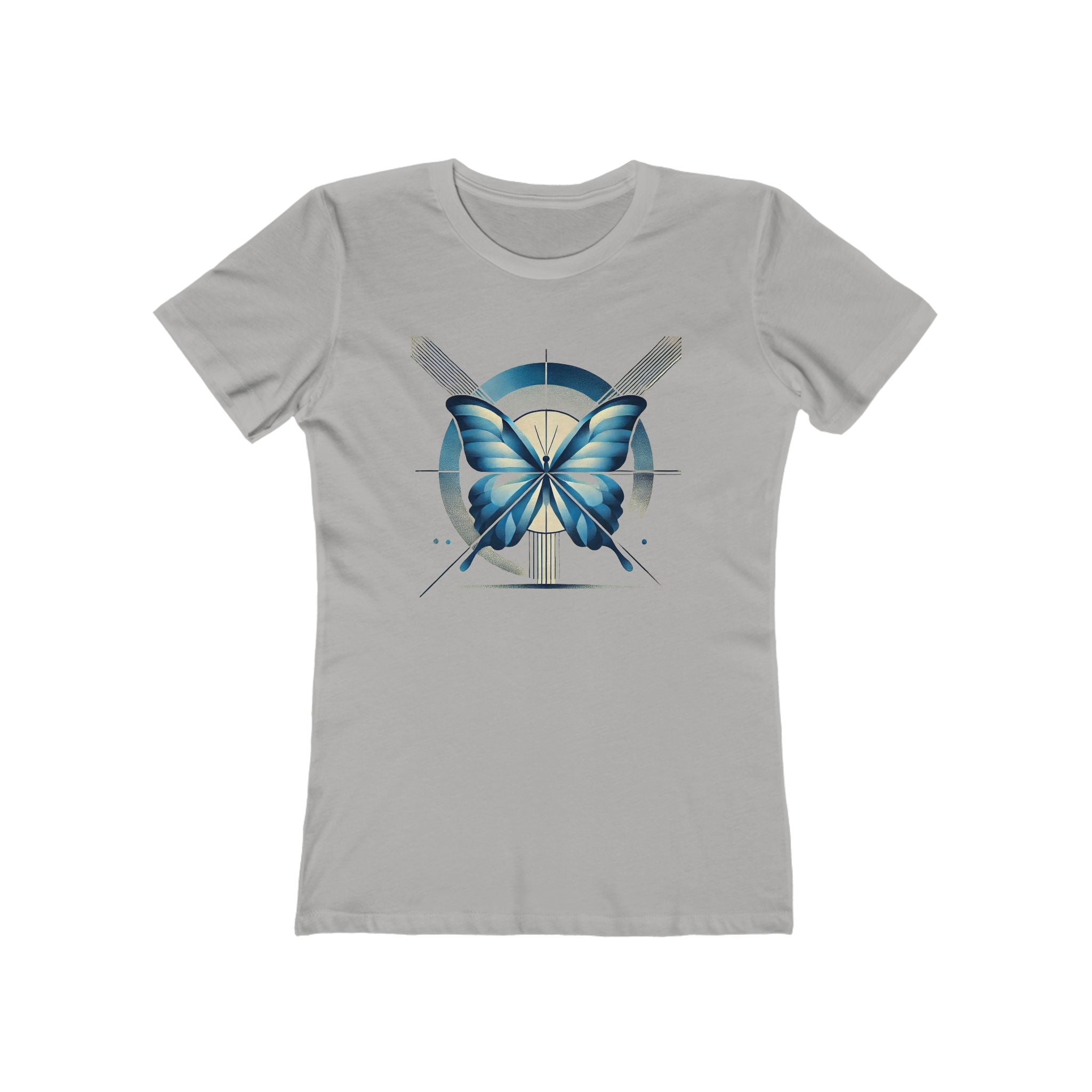 Butterffy Chic Women's Boyfriend Tee, Casual Outfits, Gift for Her, Weekend Wear, Trendy Style, Everyday Comfort
