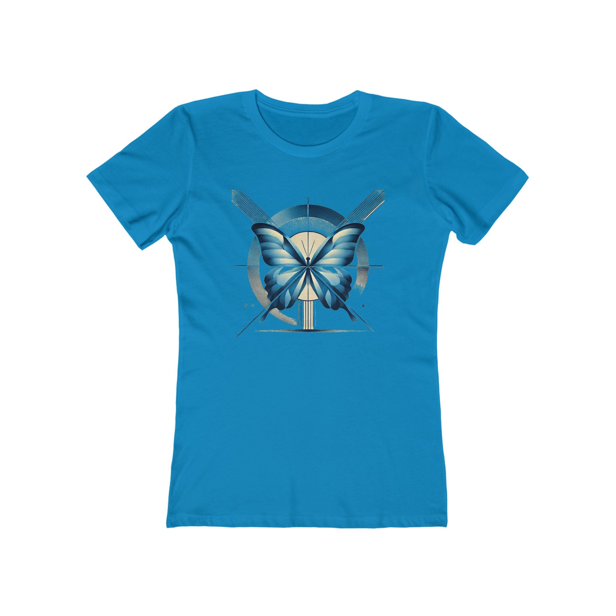Butterffy Chic Women's Boyfriend Tee, Casual Outfits, Gift for Her, Weekend Wear, Trendy Style, Everyday Comfort