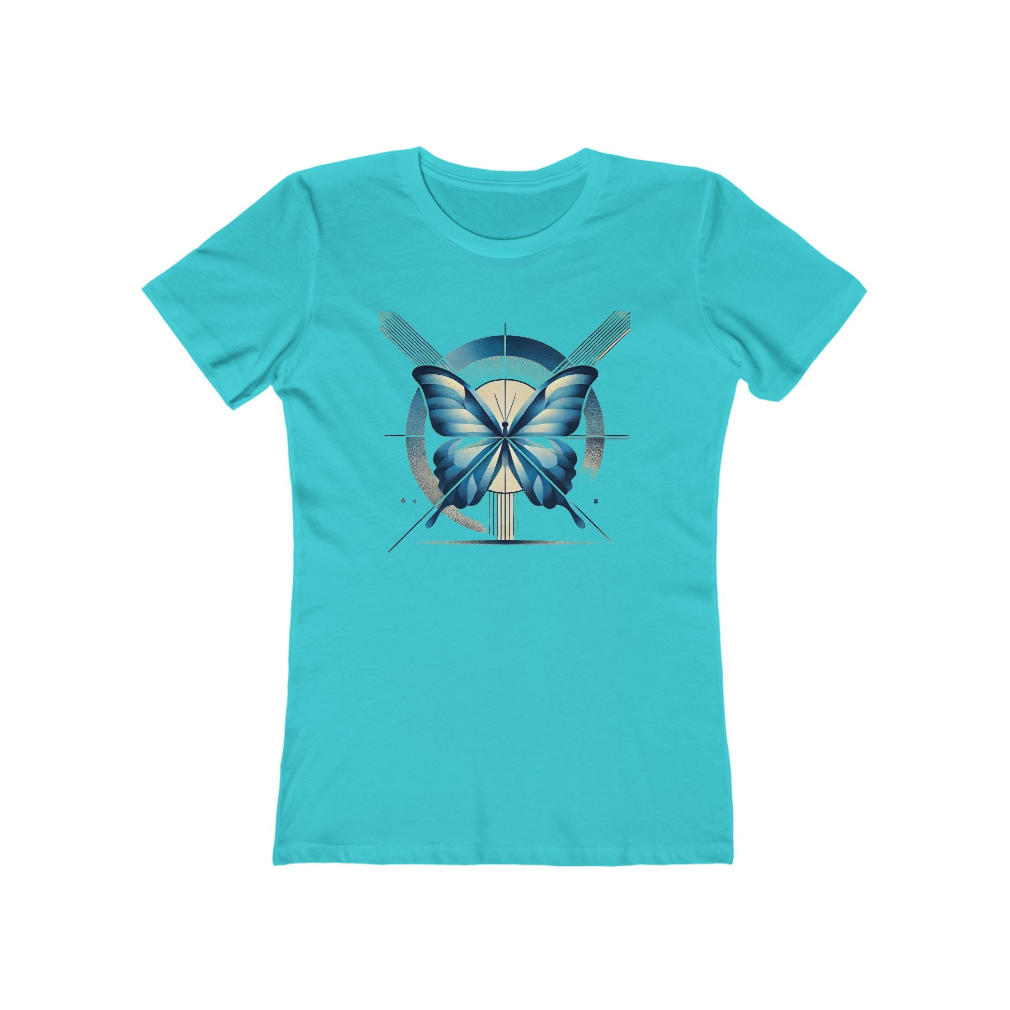 Butterffy Chic Women's Boyfriend Tee, Casual Outfits, Gift for Her, Weekend Wear, Trendy Style, Everyday Comfort