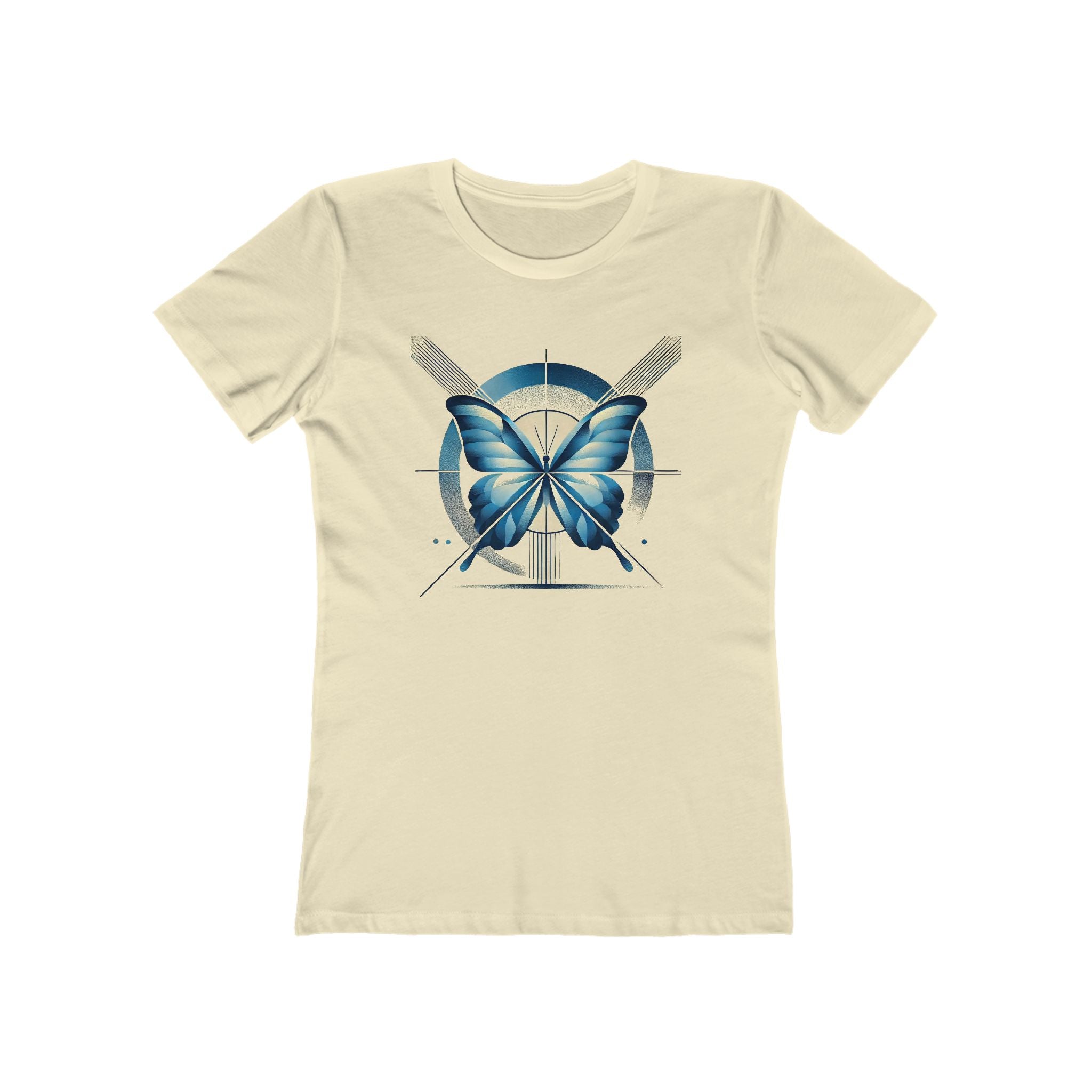 Butterffy Chic Women's Boyfriend Tee, Casual Outfits, Gift for Her, Weekend Wear, Trendy Style, Everyday Comfort
