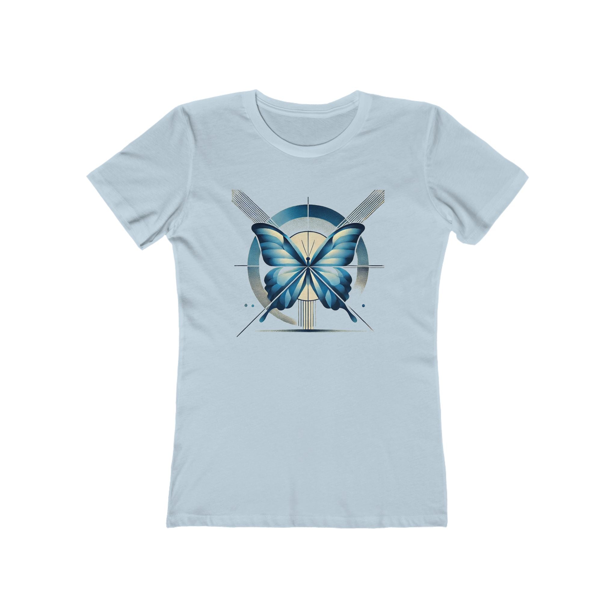 Butterffy Chic Women's Boyfriend Tee, Casual Outfits, Gift for Her, Weekend Wear, Trendy Style, Everyday Comfort