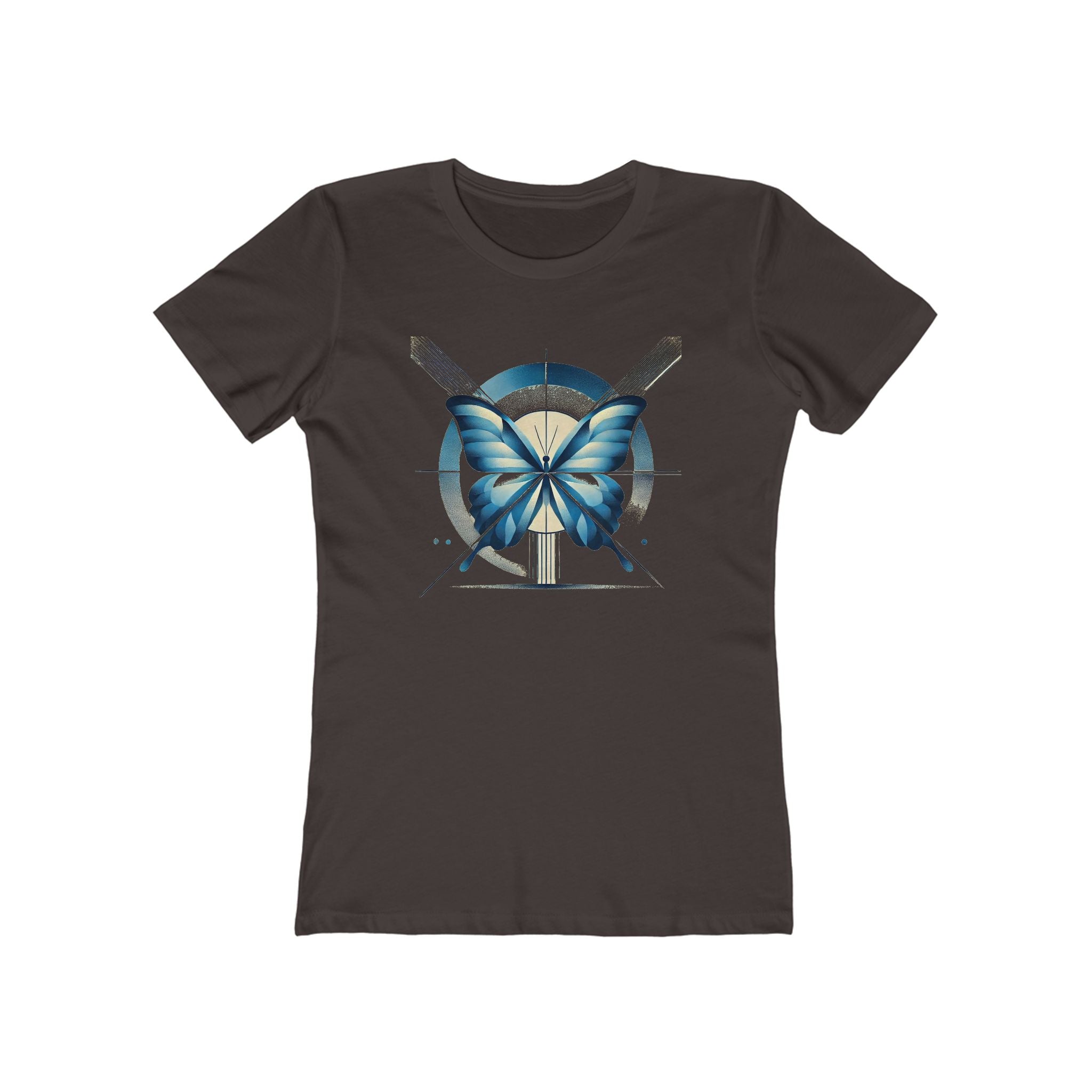 Butterffy Chic Women's Boyfriend Tee, Casual Outfits, Gift for Her, Weekend Wear, Trendy Style, Everyday Comfort