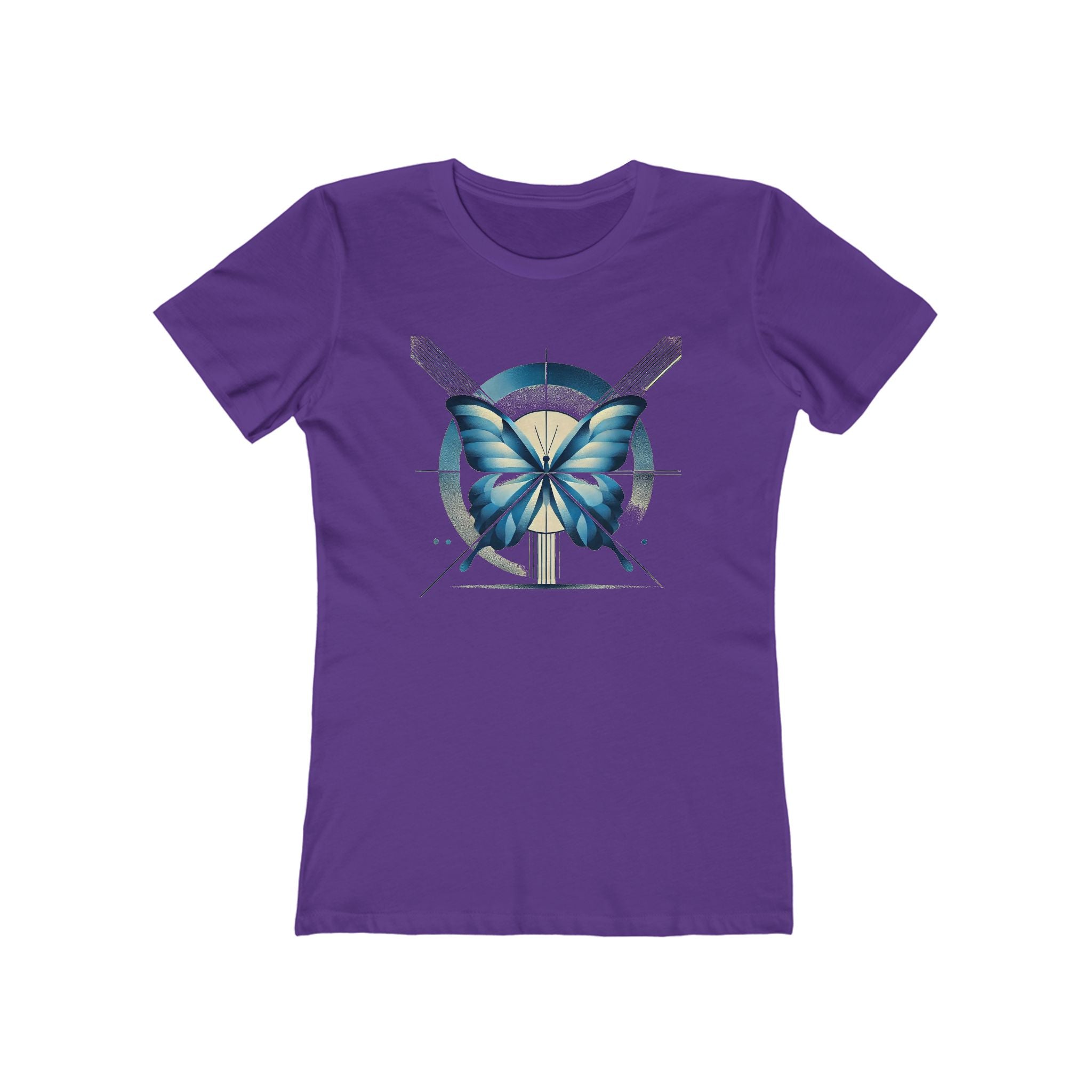 Butterffy Chic Women's Boyfriend Tee, Casual Outfits, Gift for Her, Weekend Wear, Trendy Style, Everyday Comfort