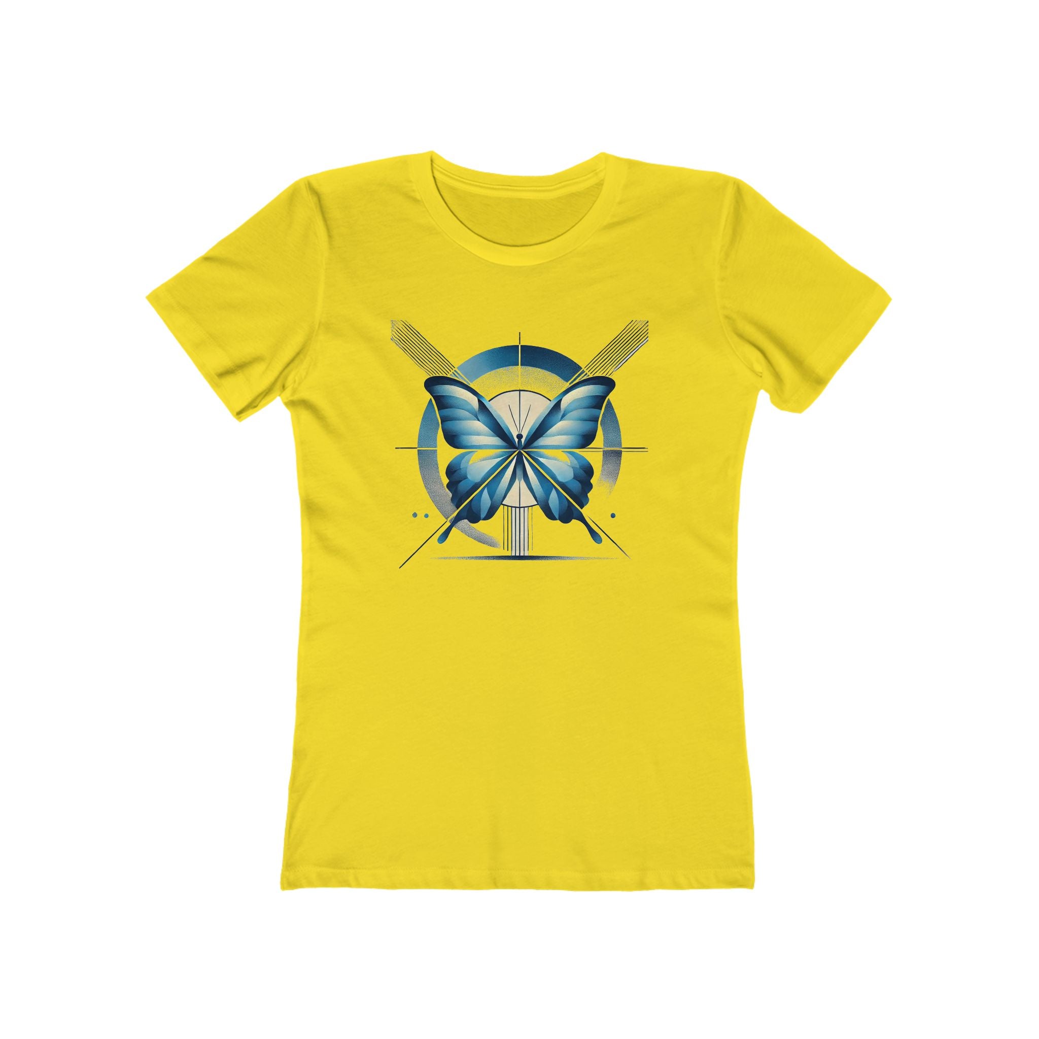 Butterffy Chic Women's Boyfriend Tee, Casual Outfits, Gift for Her, Weekend Wear, Trendy Style, Everyday Comfort