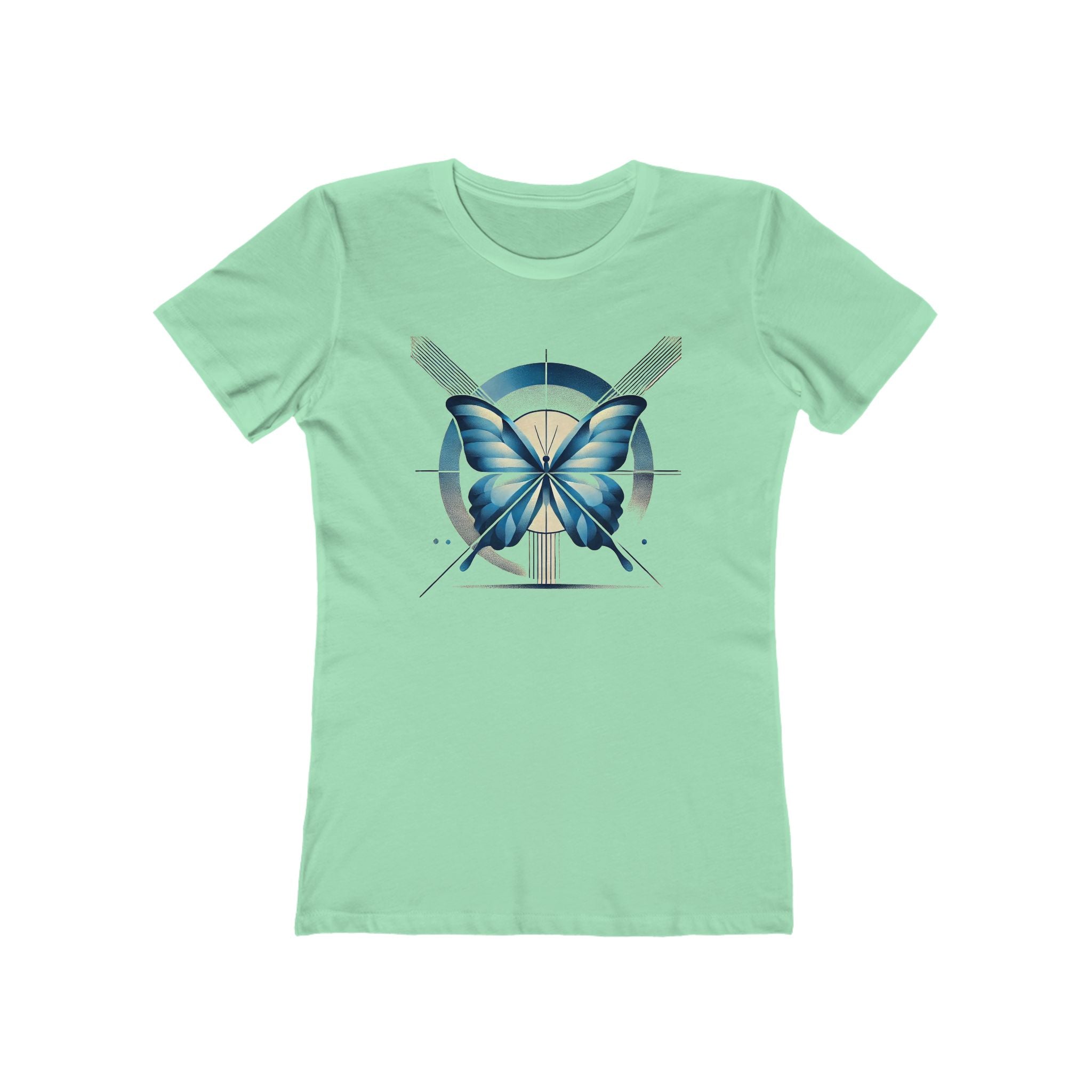 Butterffy Chic Women's Boyfriend Tee, Casual Outfits, Gift for Her, Weekend Wear, Trendy Style, Everyday Comfort
