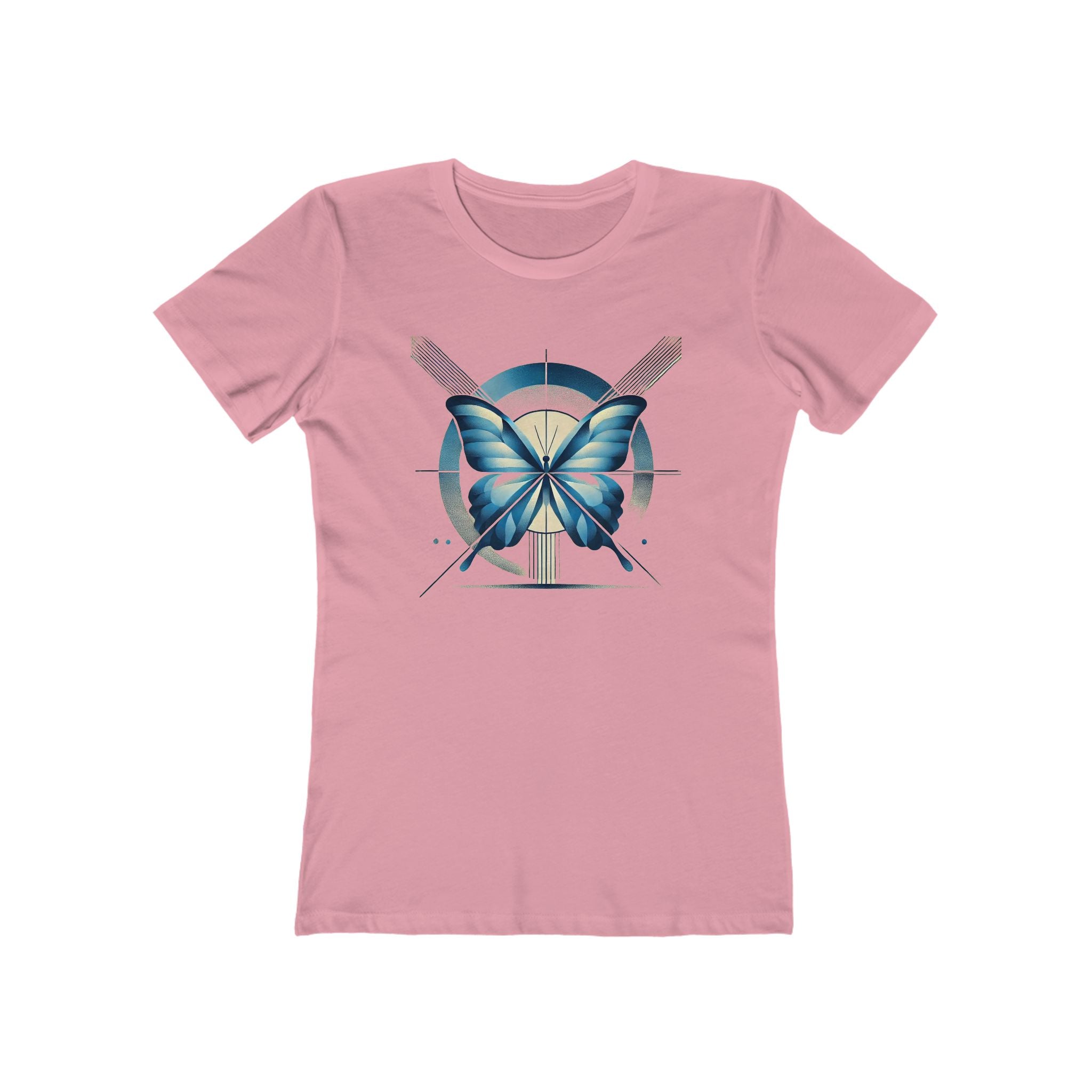 Butterffy Chic Women's Boyfriend Tee, Casual Outfits, Gift for Her, Weekend Wear, Trendy Style, Everyday Comfort