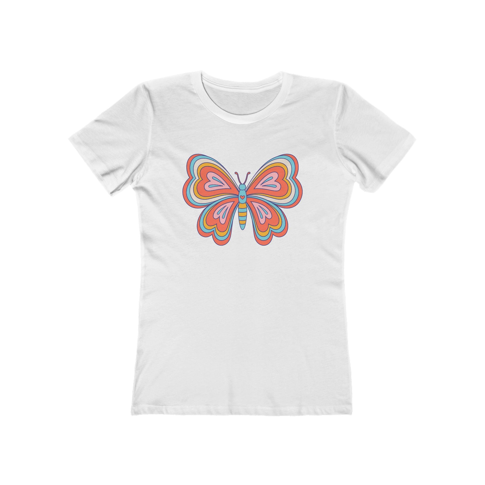 Butterfly Women's Tshirt, Butterfly Graphic Tee, Women's Butterfly Shirt, Butterfly Print Shirt, Boho Butterfly Tee