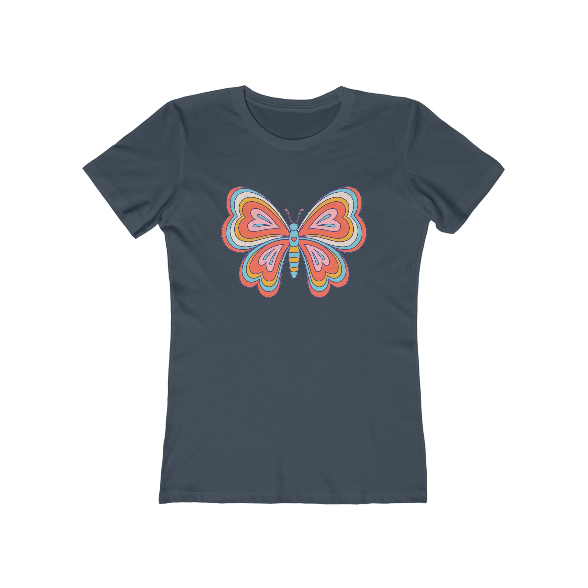 Butterfly Women's Tshirt, Butterfly Graphic Tee, Women's Butterfly Shirt, Butterfly Print Shirt, Boho Butterfly Tee