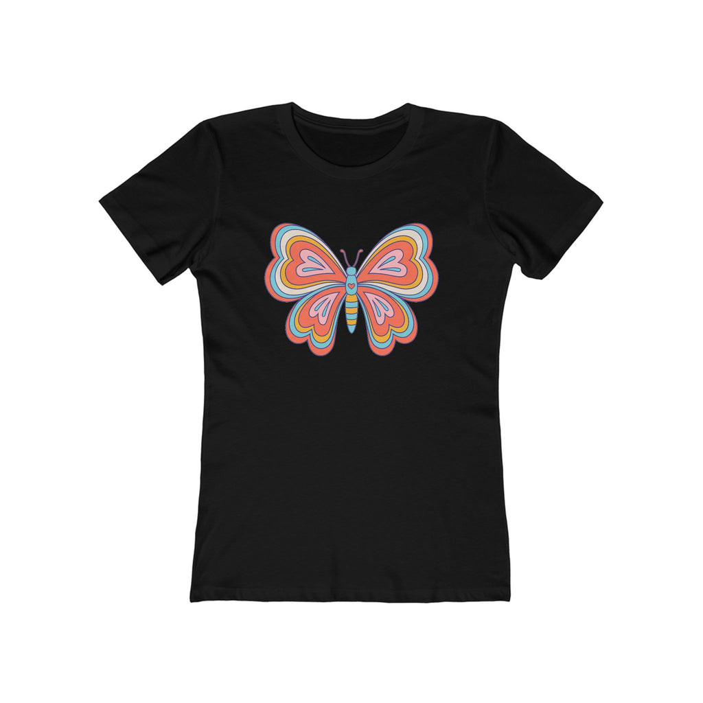 Butterfly Women's Tshirt, Butterfly Graphic Tee, Women's Butterfly Shirt, Butterfly Print Shirt, Boho Butterfly Tee
