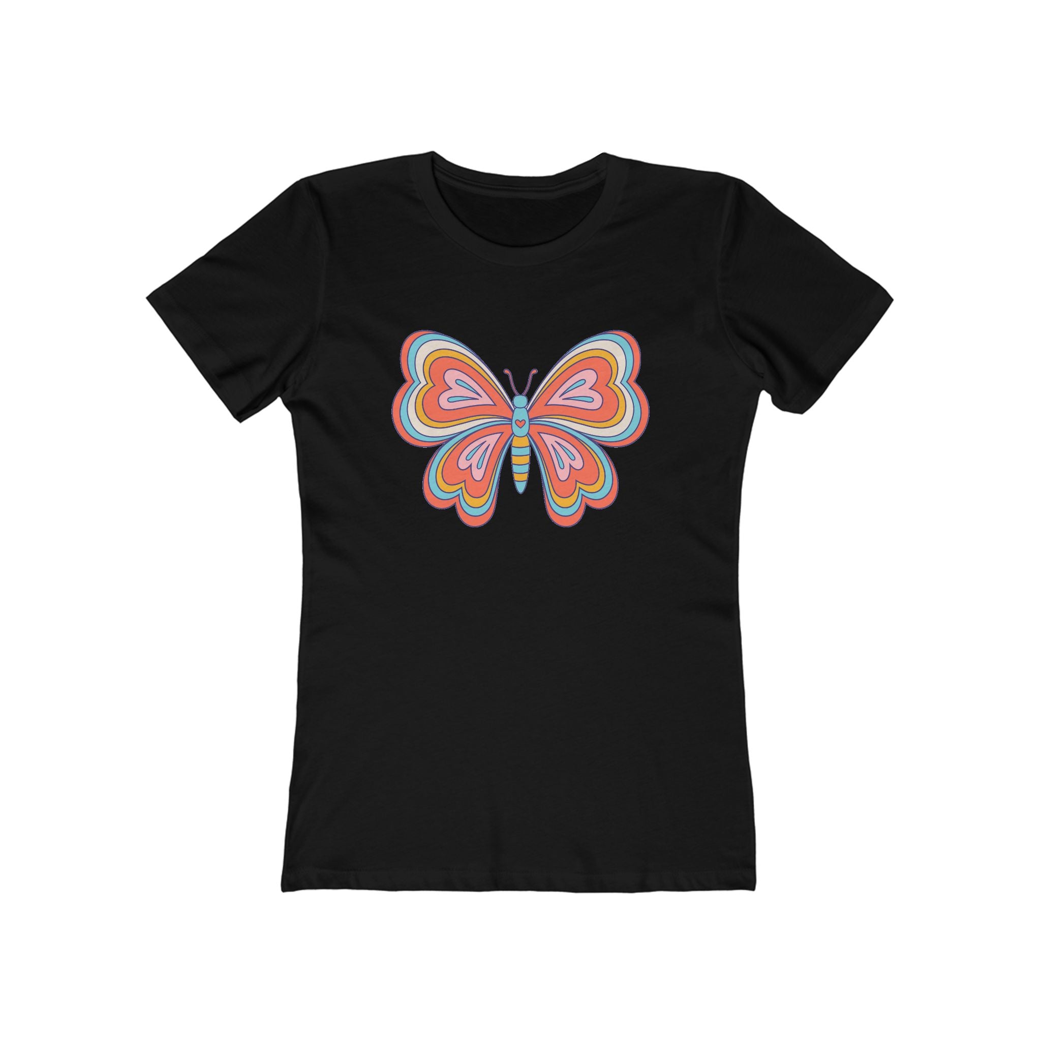 Butterfly Women's Tshirt, Butterfly Graphic Tee, Women's Butterfly Shirt, Butterfly Print Shirt, Boho Butterfly Tee