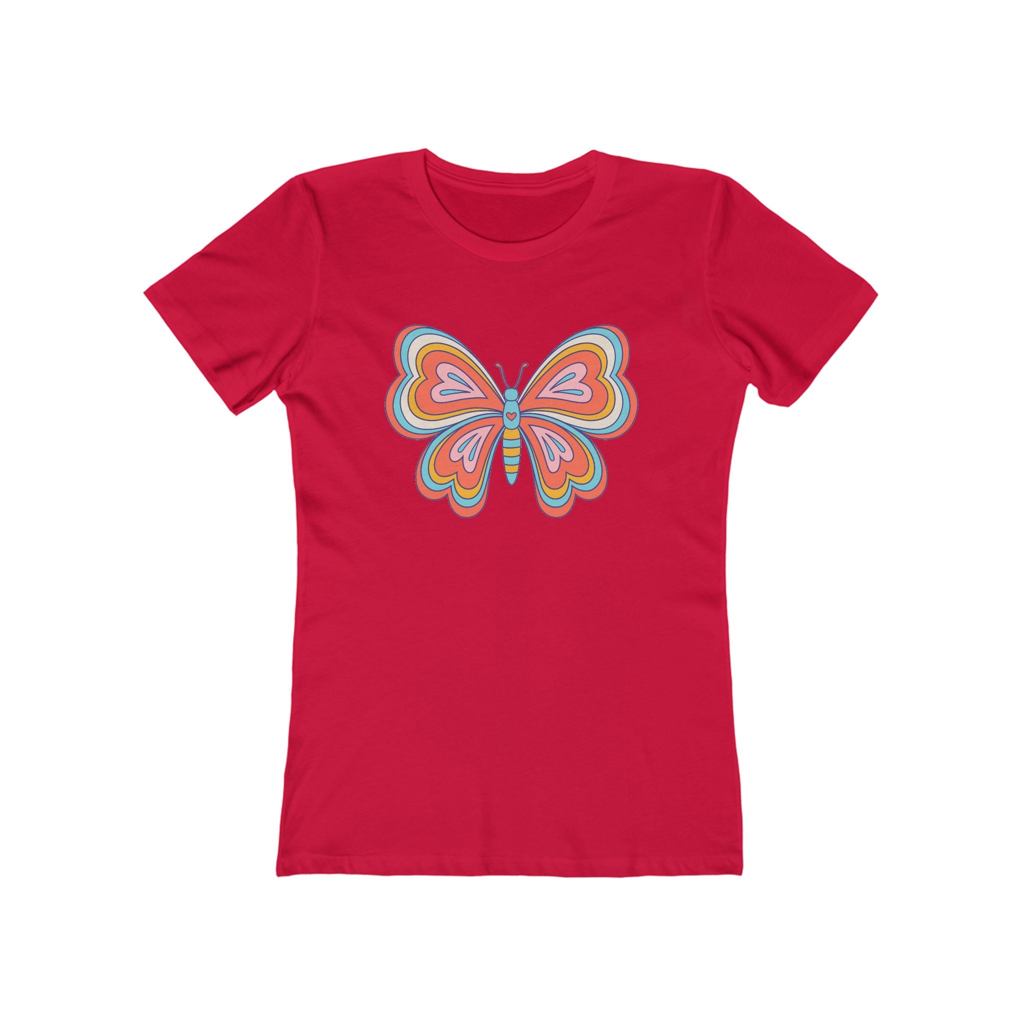 Butterfly Women's Tshirt, Butterfly Graphic Tee, Women's Butterfly Shirt, Butterfly Print Shirt, Boho Butterfly Tee