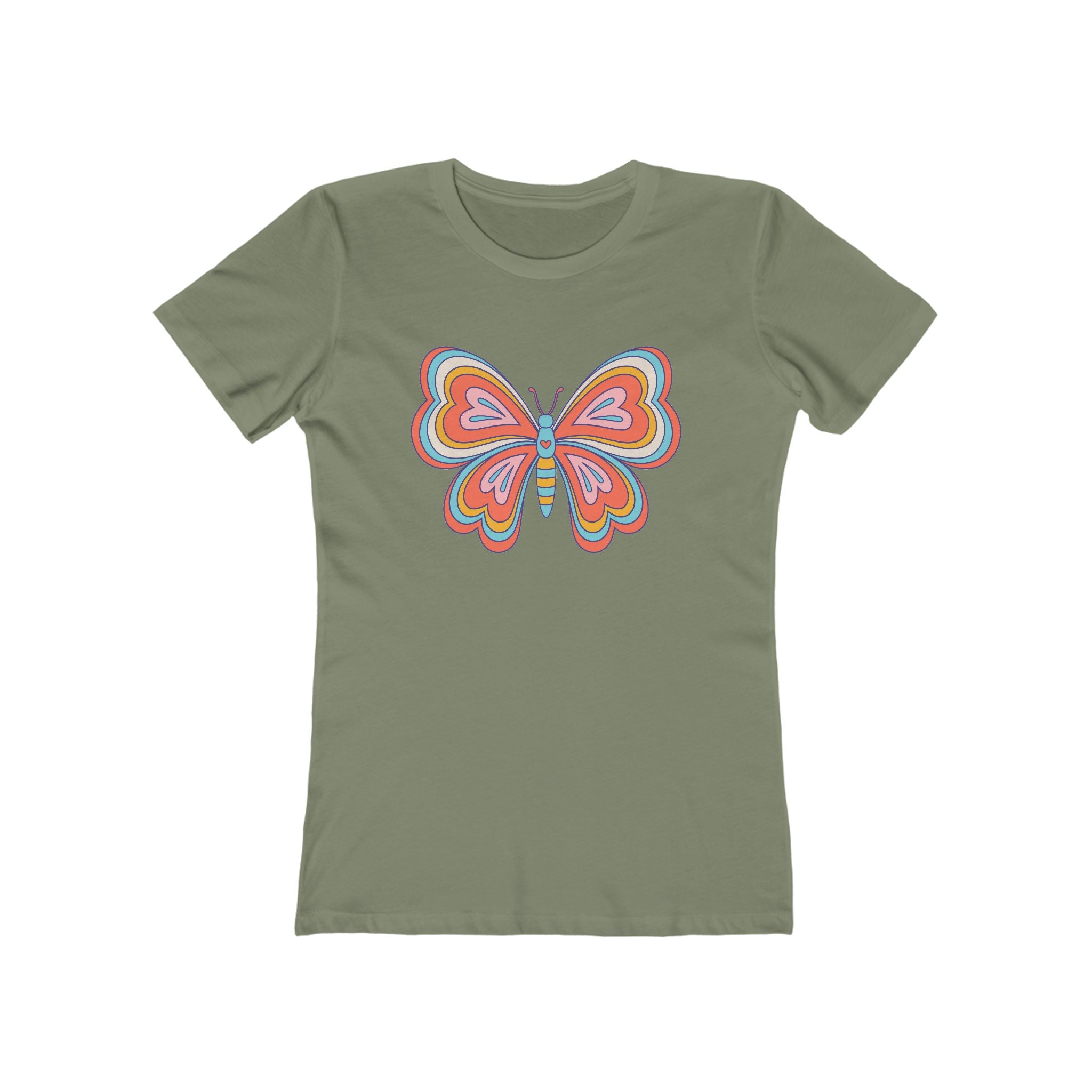 Butterfly Women's Tshirt, Butterfly Graphic Tee, Women's Butterfly Shirt, Butterfly Print Shirt, Boho Butterfly Tee