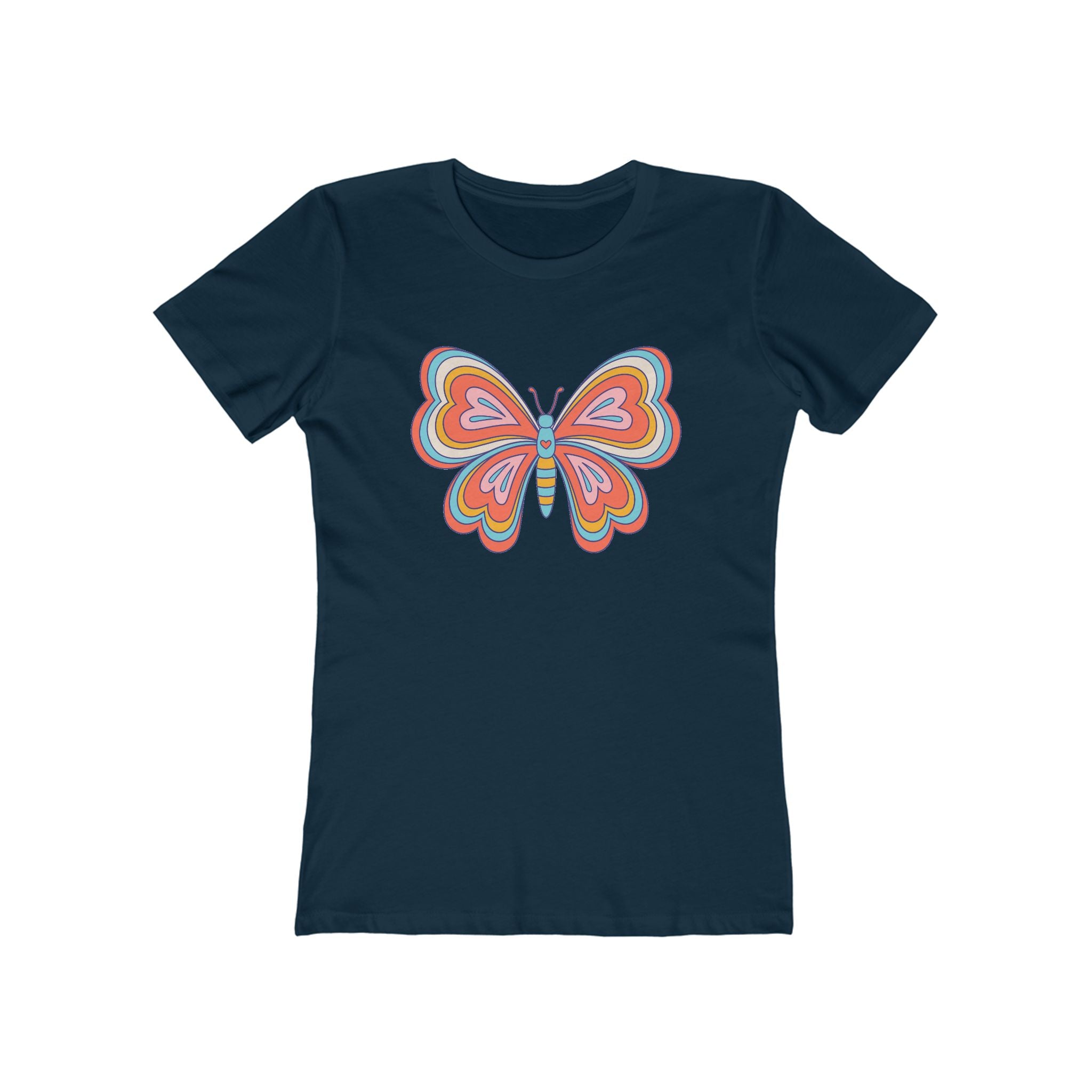 Butterfly Women's Tshirt, Butterfly Graphic Tee, Women's Butterfly Shirt, Butterfly Print Shirt, Boho Butterfly Tee
