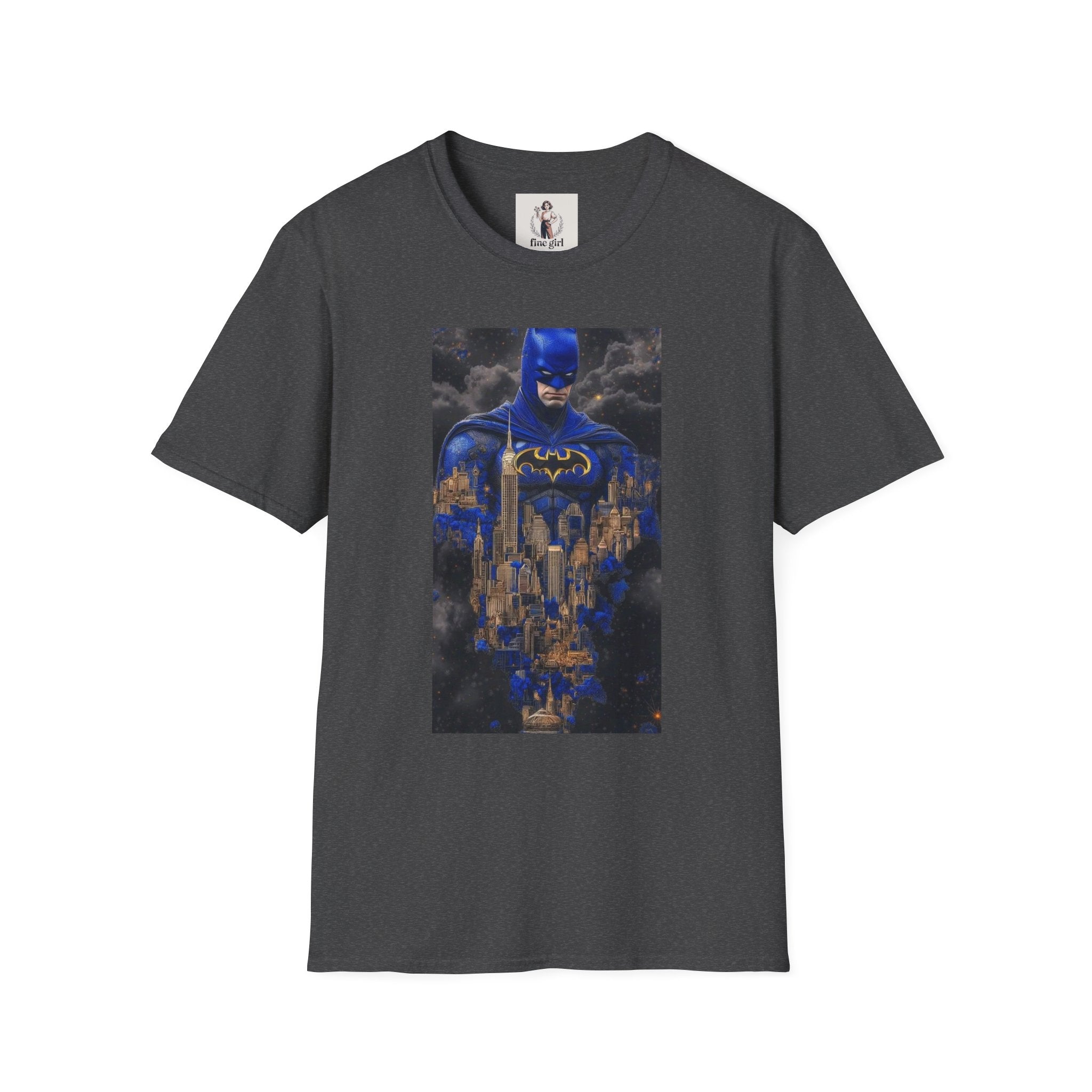 Batman Marvel Unisex Softstyle T-Shirt, Comic Book Tee, Geeky Clothing, Cosplay Costume Top