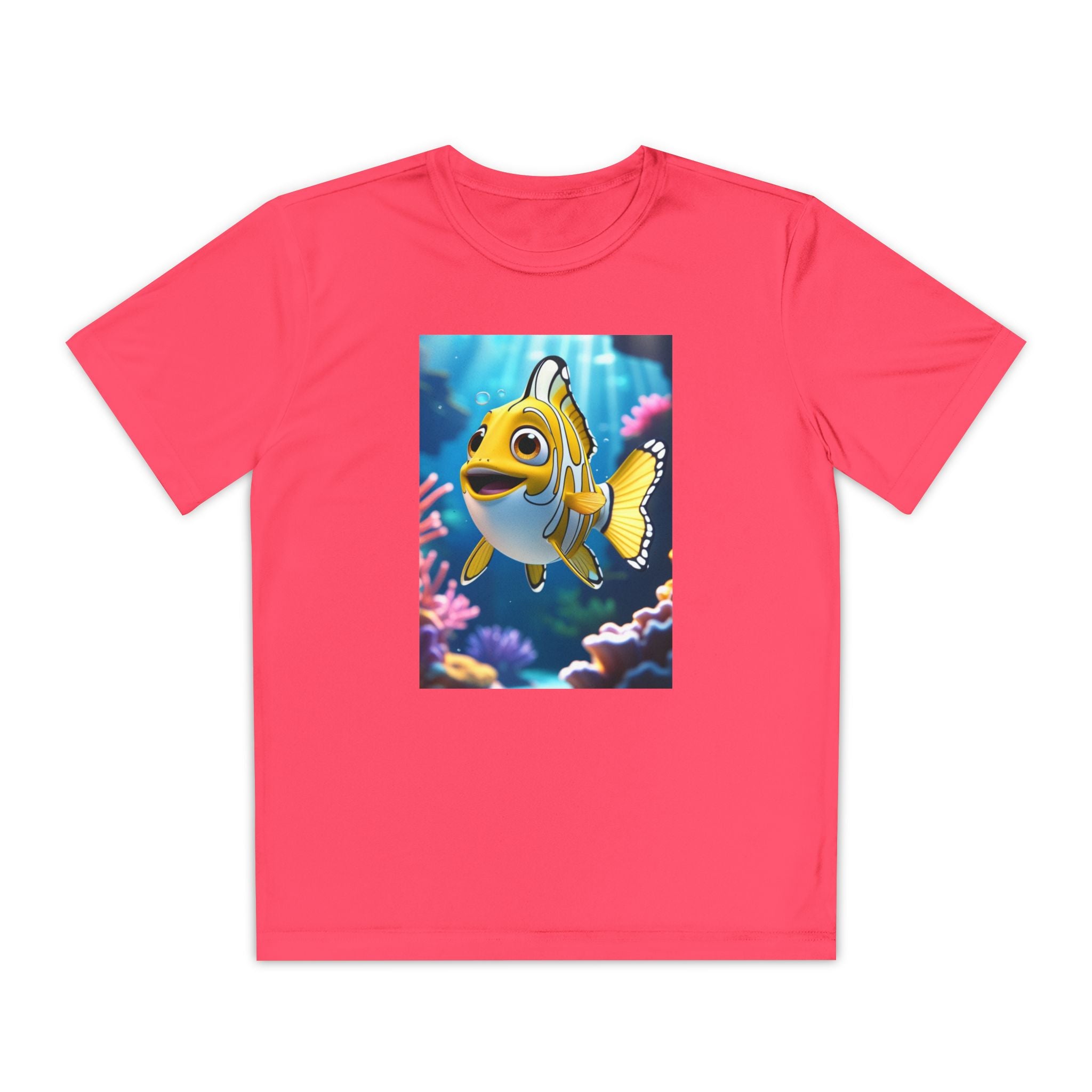 Nemo Fish Ocean Youth T-Shirt - Underwater Kids Tee, Finding Nemo Shirt, Beach Vacation Clothing, Ocean Lover Gift, Fish Theme Top