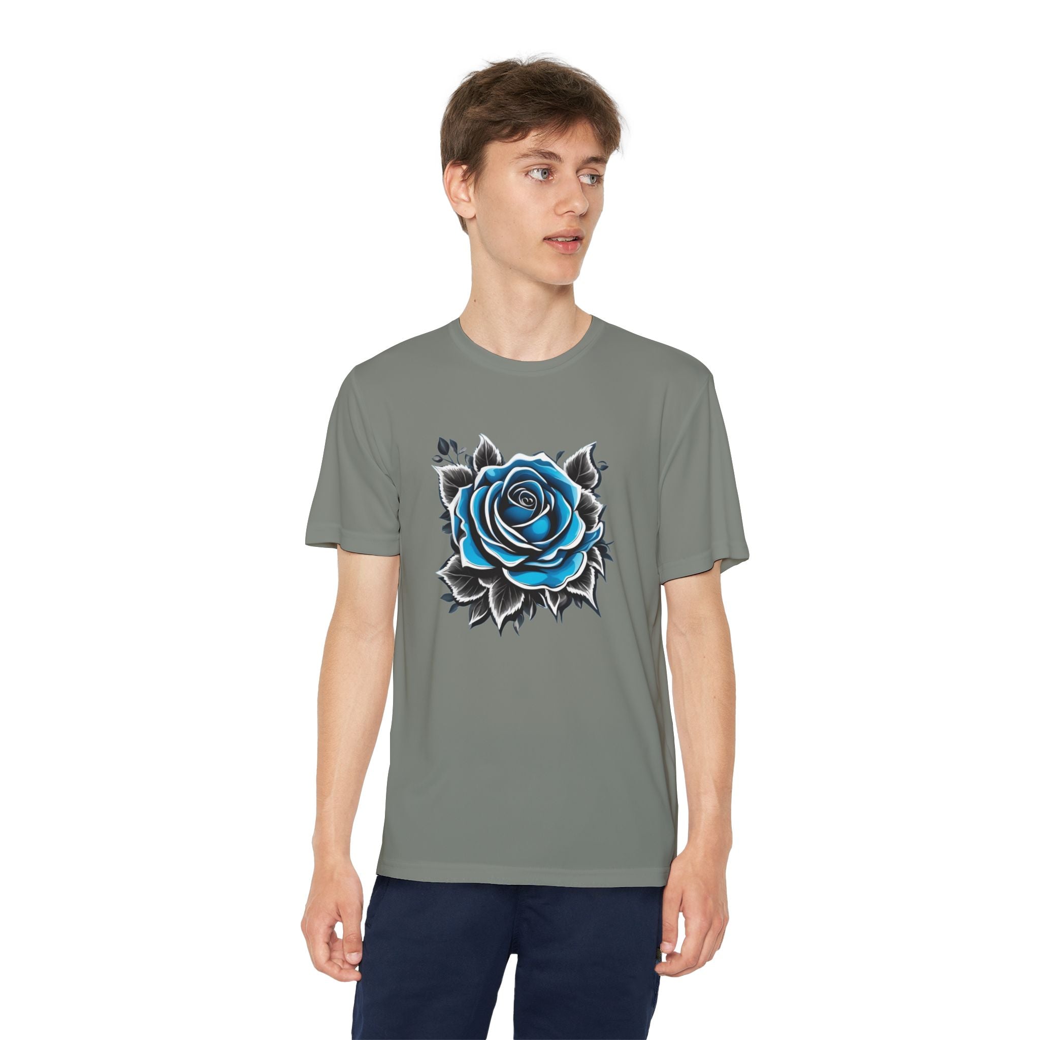 Flower Youth T-Shirt Sports Graphic Tee, Cool Athletic Shirt for Kids