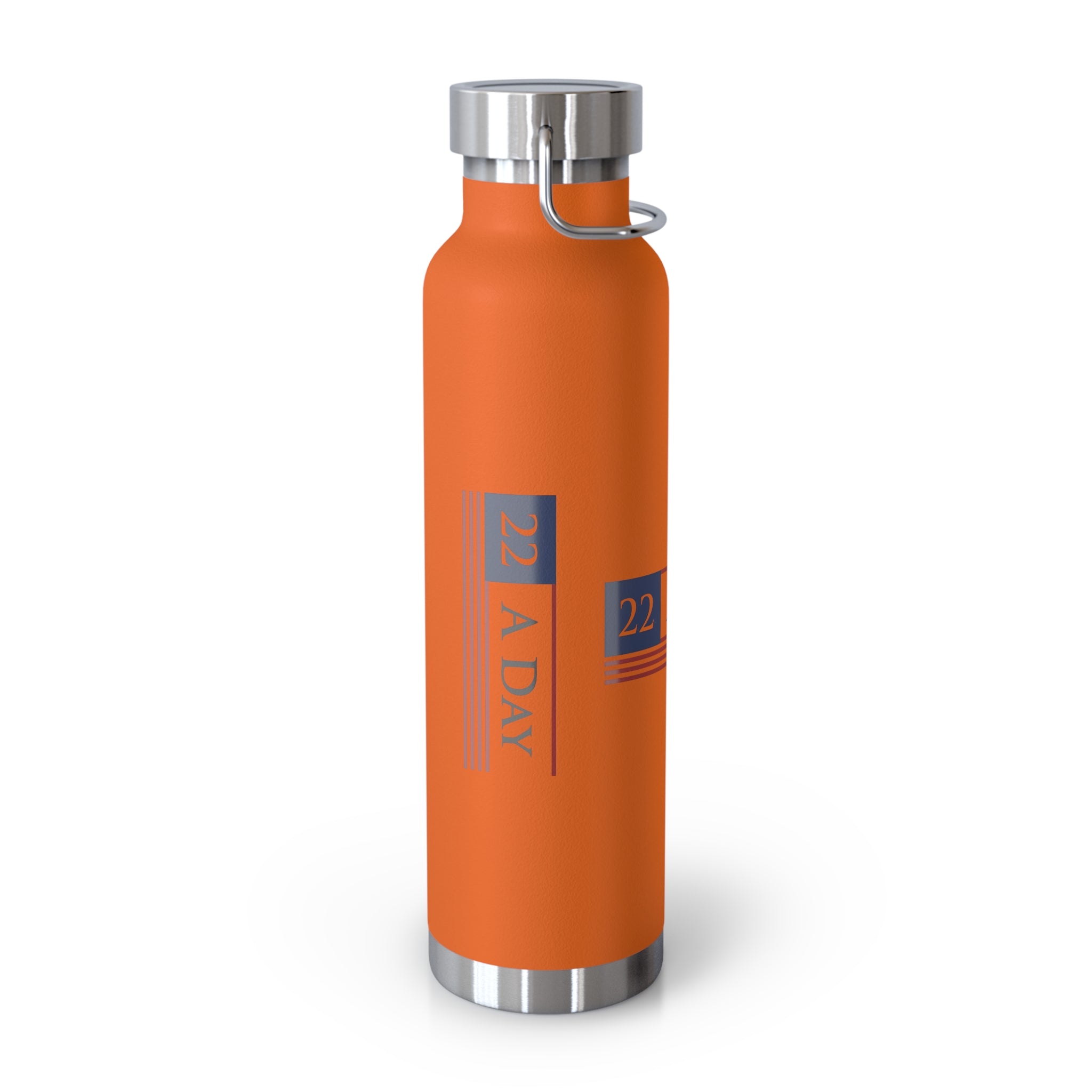 22 A Day Patriotic Copper Insulated Water Bottle