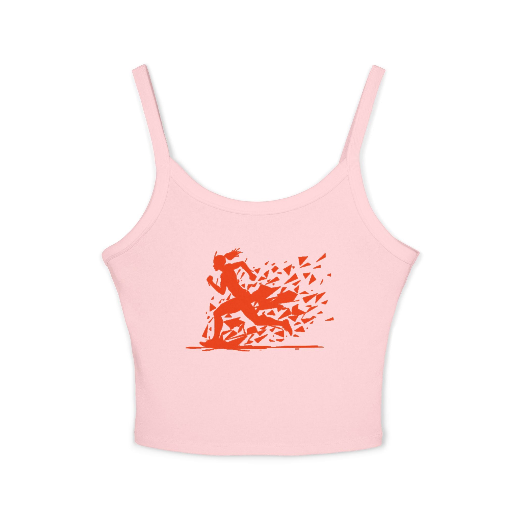 Running Woman Tank Top, Athletic Workout Top, Fitness Sleeveless Shirt, Jogging Muscle Tee, Exercise Gym Cami