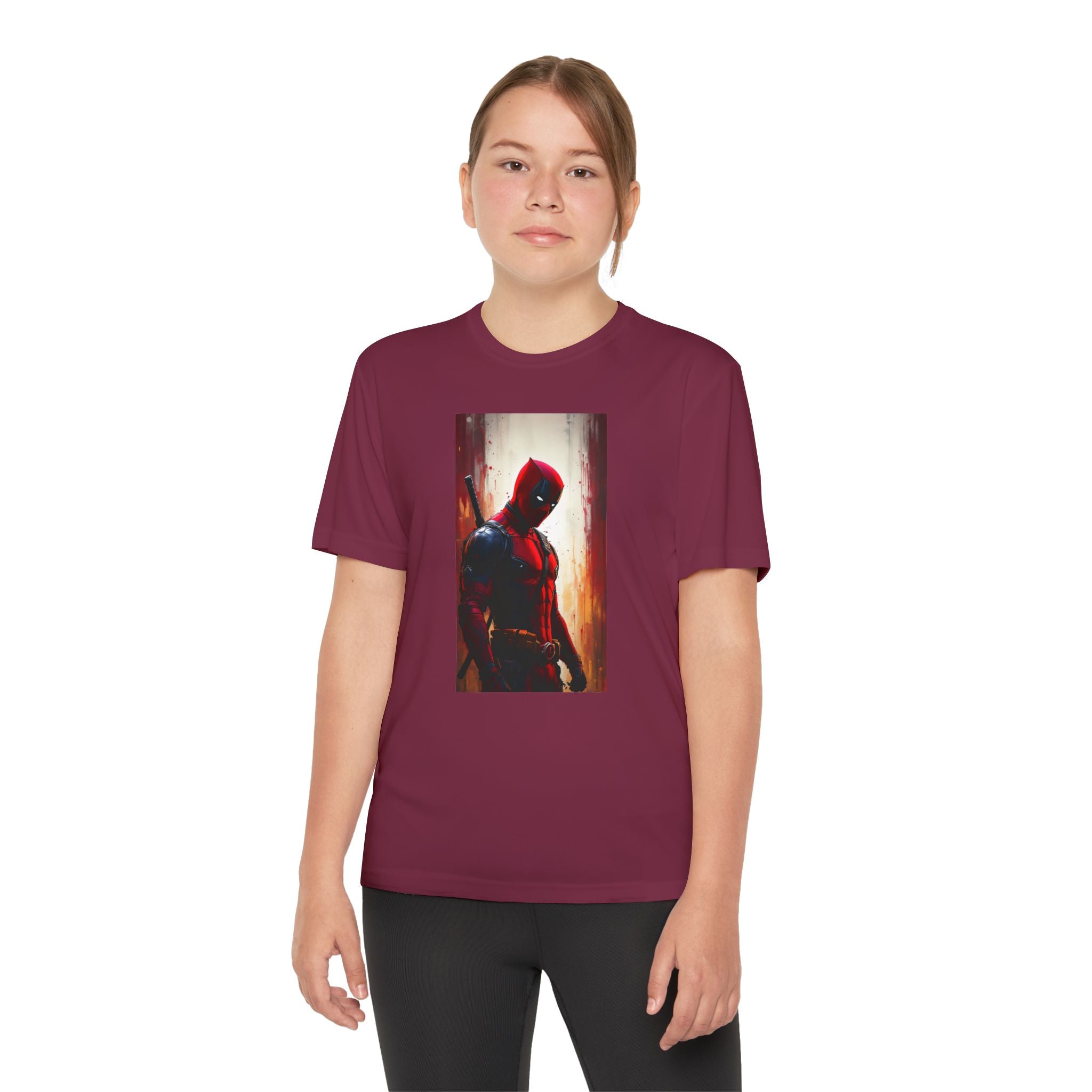 Deadpool Superhero Marvel Patriotic, Kids Graphic T-Shirt, Boys Hero Top, Girls Comic Book Clothing, Birthday