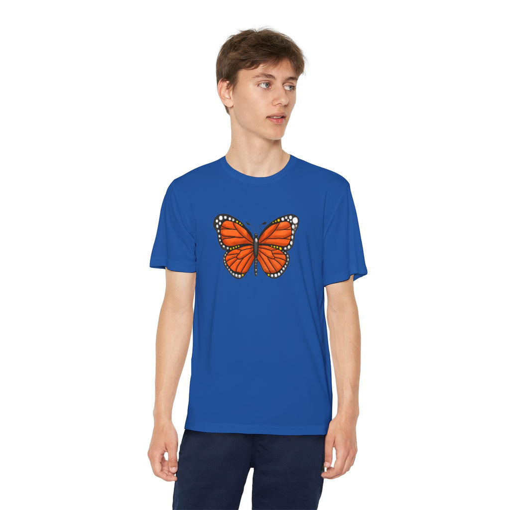 Butterffy Youth T-Shirt Sports Graphic Tee, Cool Athletic Shirt for Kids, Perfect for Sports Events, Team Spirit