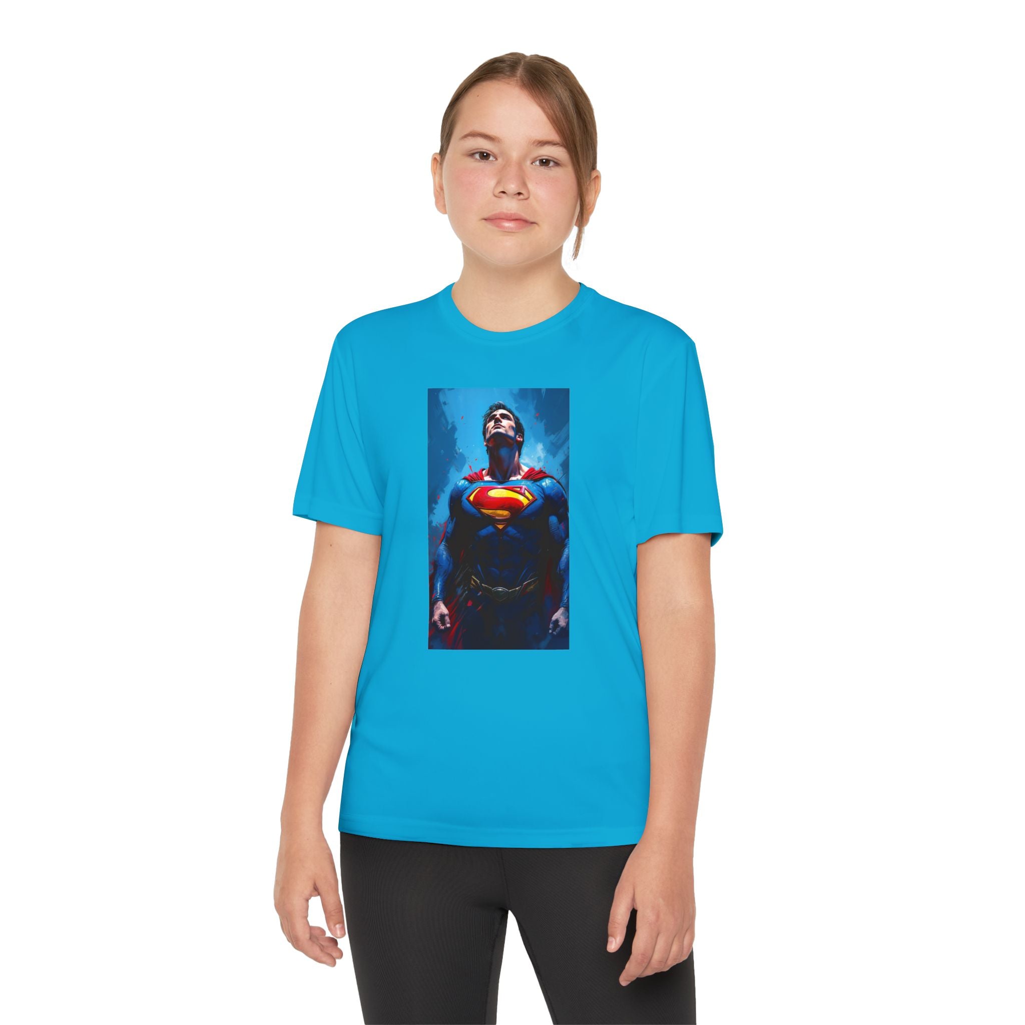 Superman Superhero Marvel T-Shirt, Youth Competitor Tee,  Kids Comic Book Hero Top, Children's Graphic Tee, Youth Super Power T-Shirt